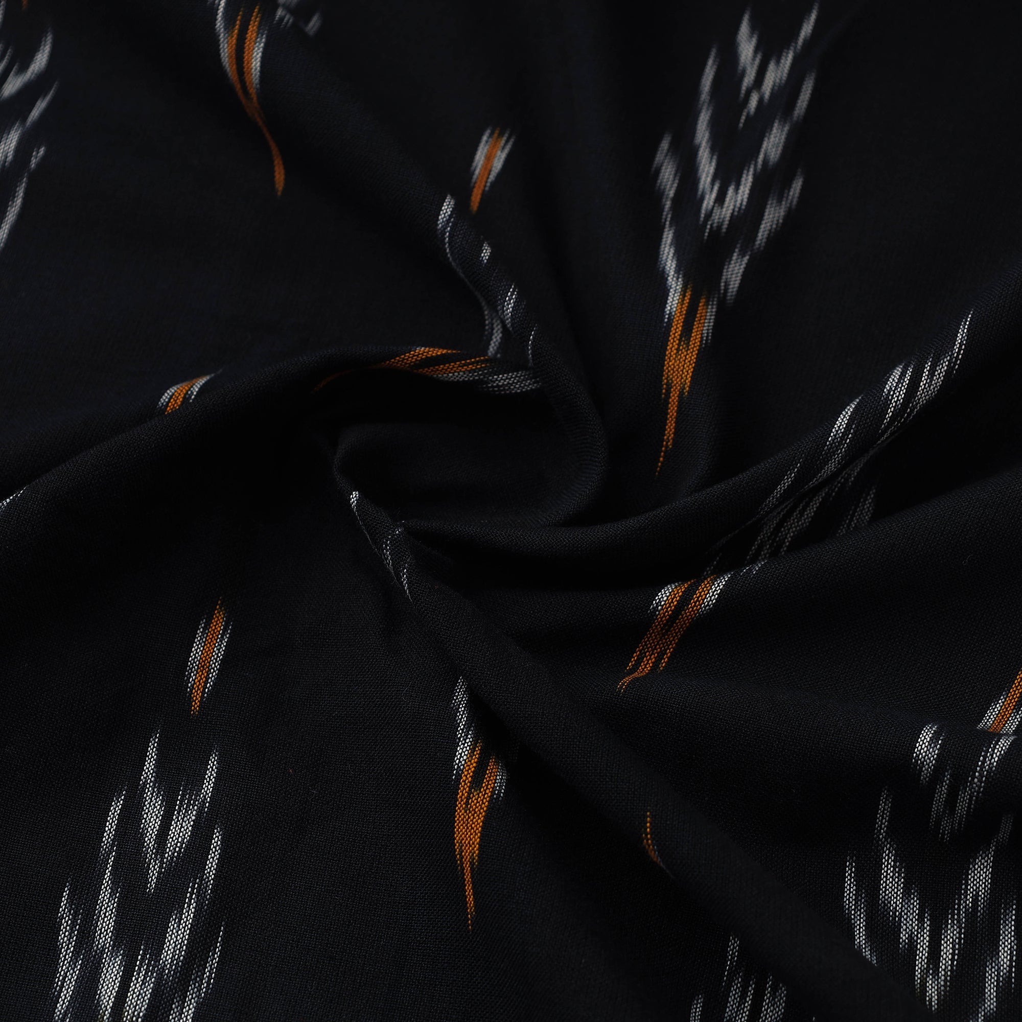 SOUTH KARGHA Black - Handloom Cotton Pochampally Ikat Fabric 16 - view 4