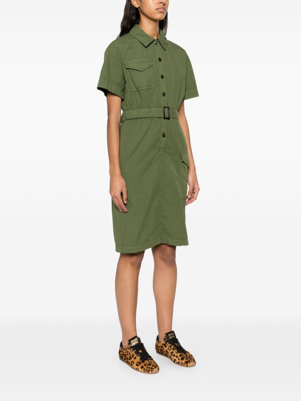 Woolrich belted waist shirt dress – Cotton 100% - view 2