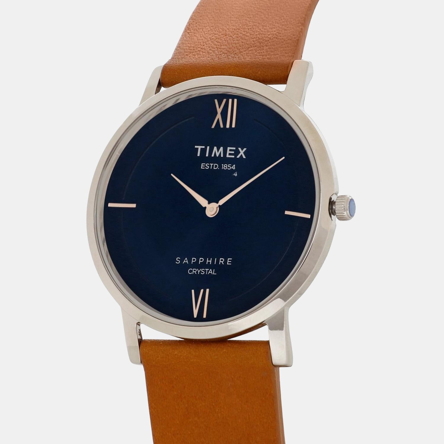 Timex Empera Men Quartz Blue Dial Analog Leather Watch TWEG17401 - view 3