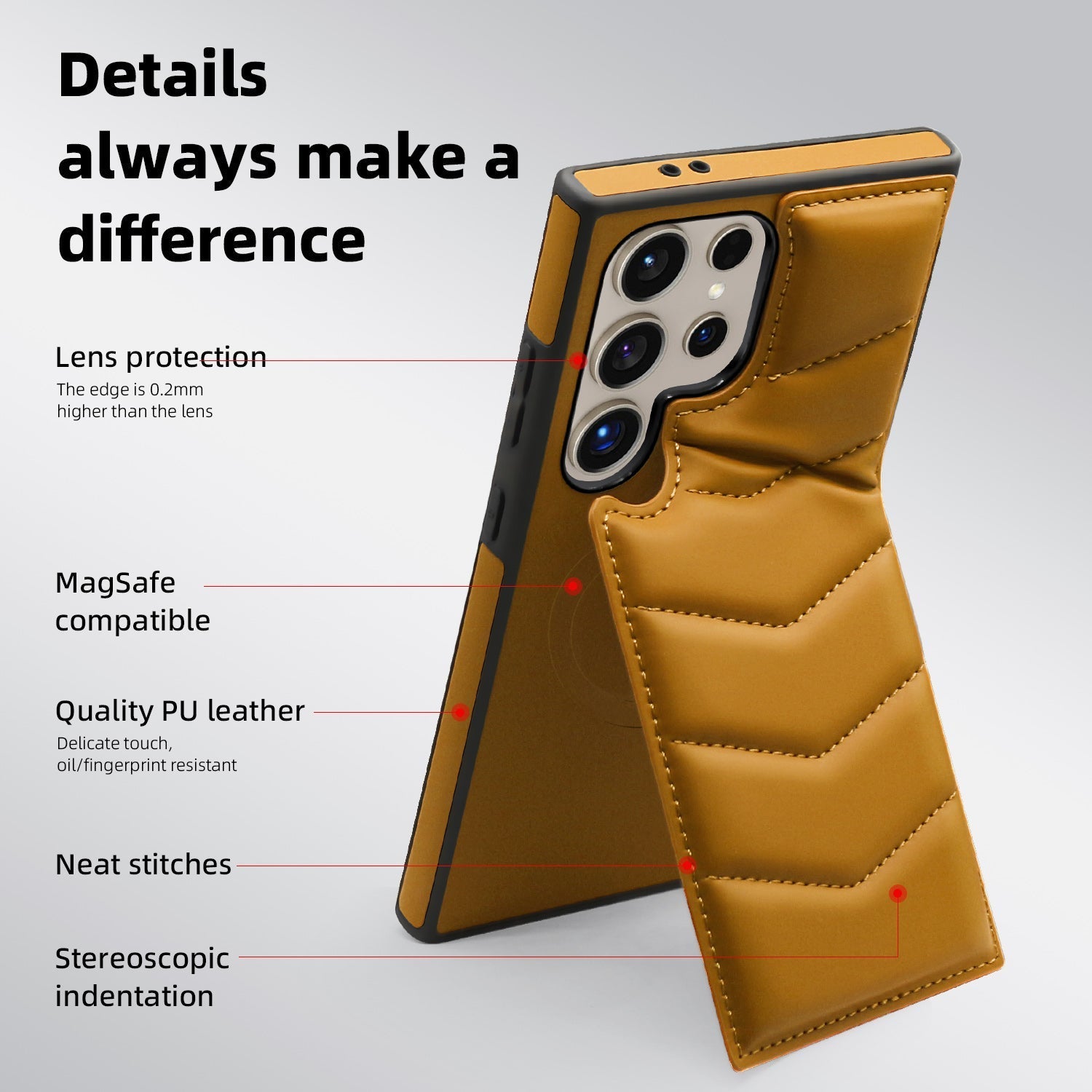 Million Cases Premium Leather Kickstand Case - Samsung - view 3