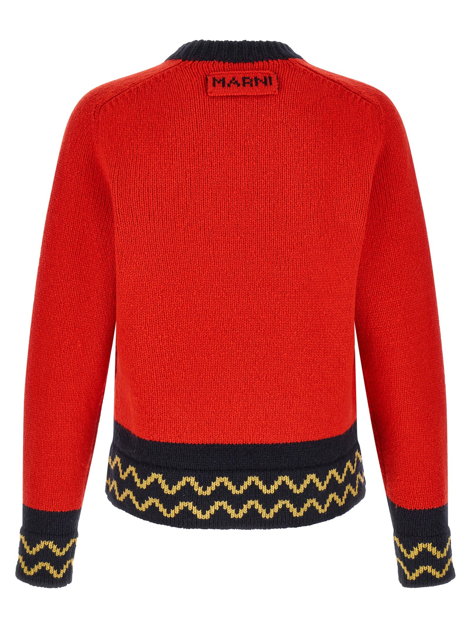 Marni Geometric Intarsia Sweater – 100% wool - view 2