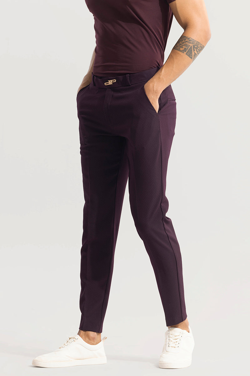SNITCH Masonry Burgundy Trouser - view 4