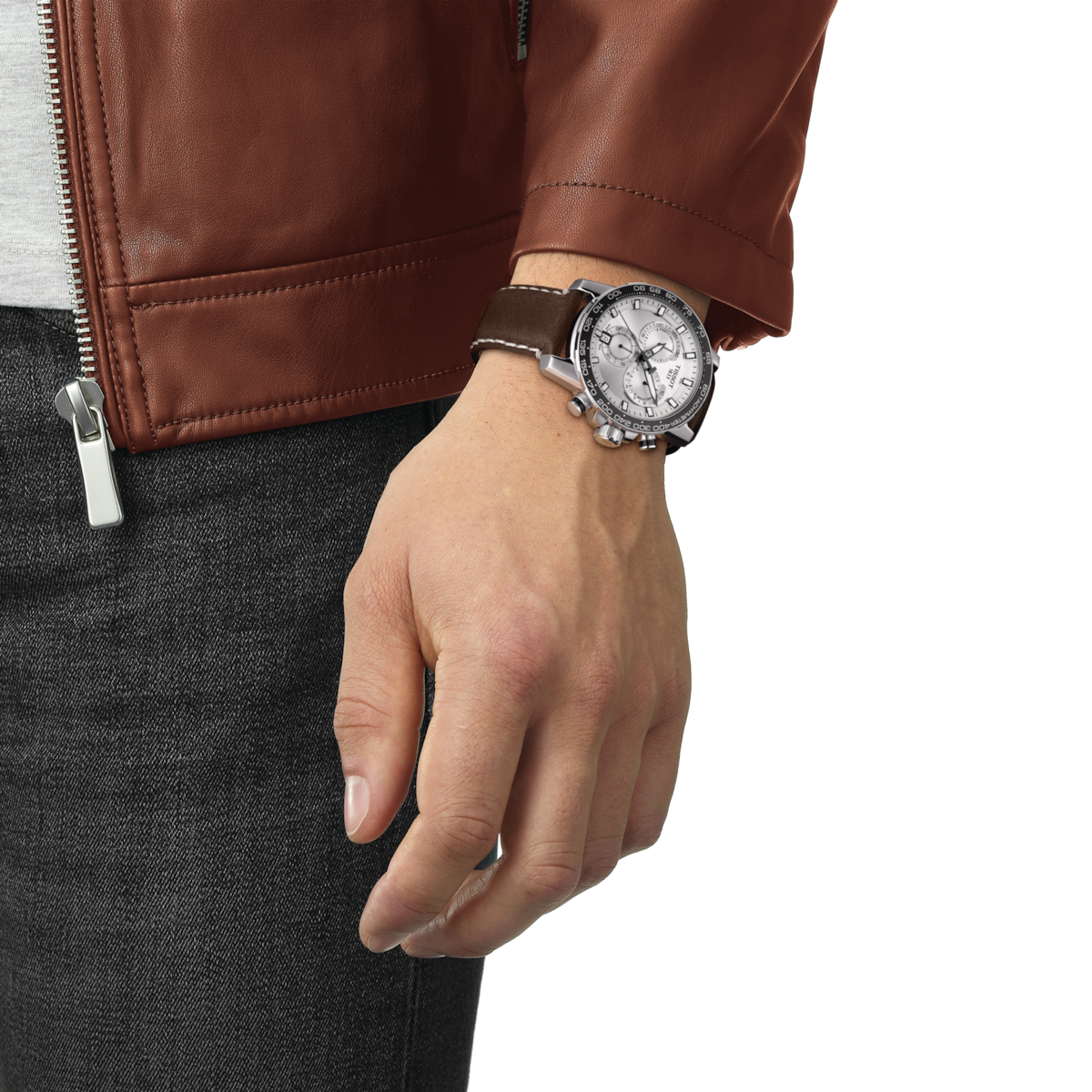 Tissot T-Sport Silver Dial Men 45.5mm - view 2