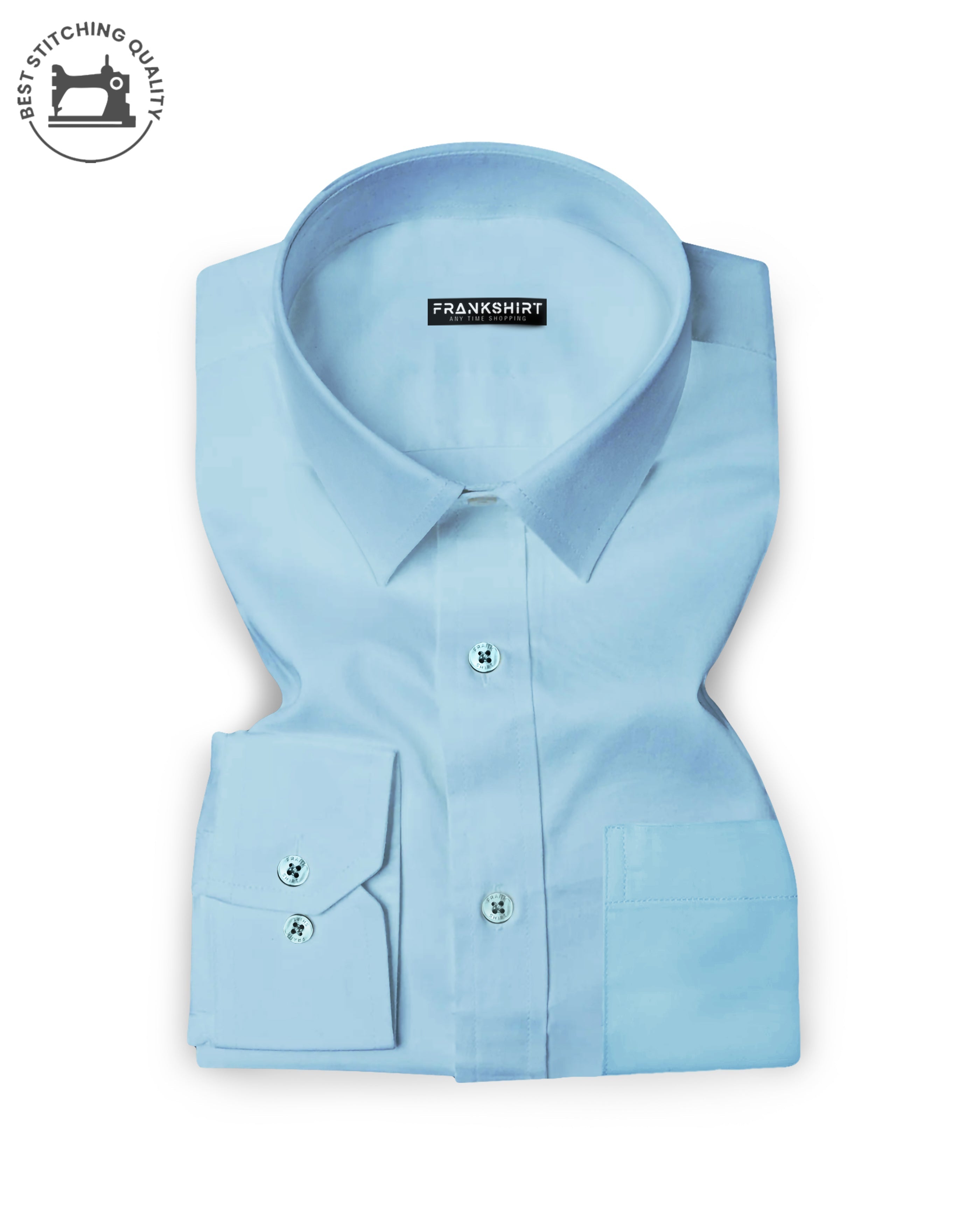 BlackTree Sky Blue I Formal Shirt I Regular Fit I 100% Cotton Shirt