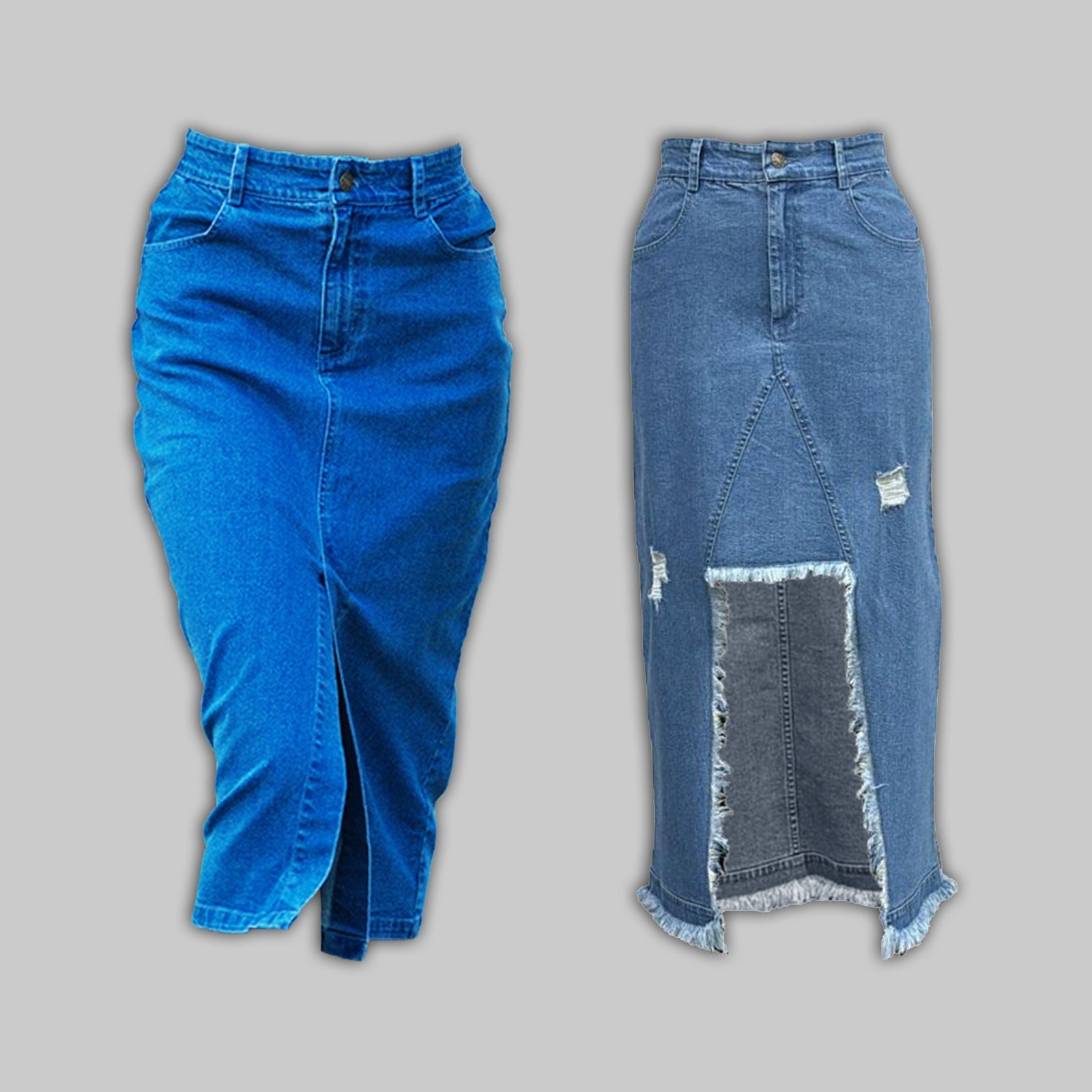 I Z F Denim Skirt Combo