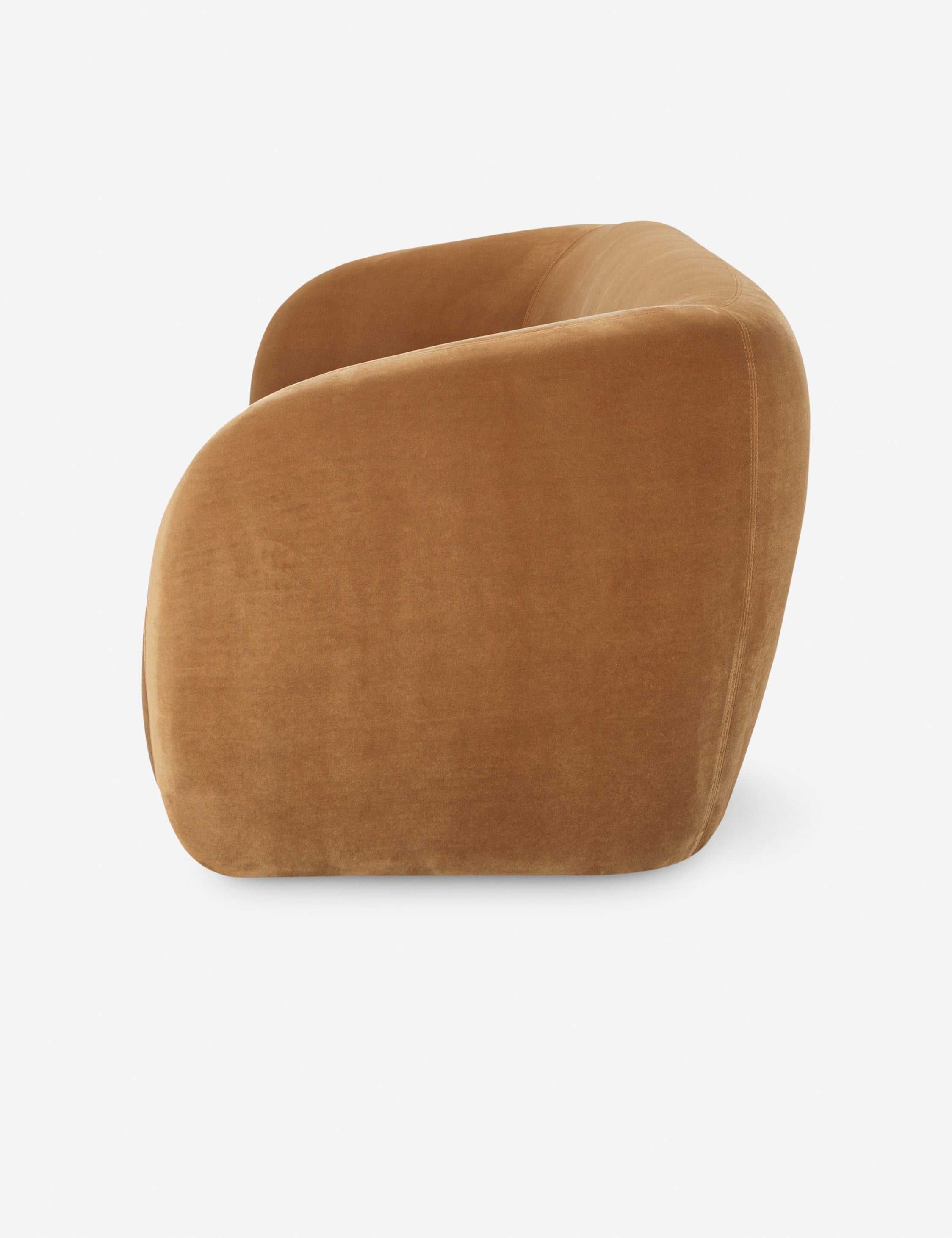 Lulu and Georgia Maas Sofa – Camel Faux Mohair - view 4