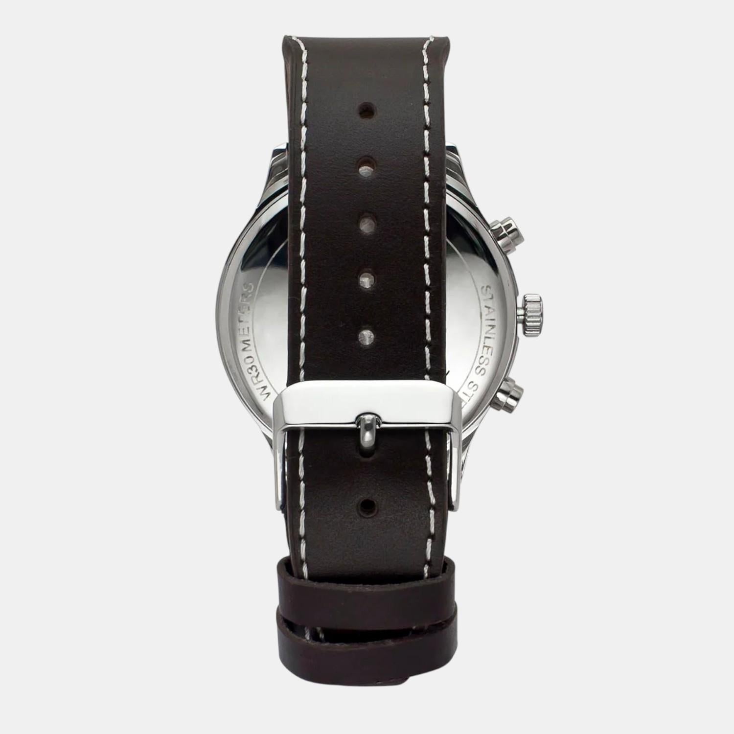 Timex Fashion Men Quartz Blue Dial Multi-Function Leather Watch TWEG23901 - view 5
