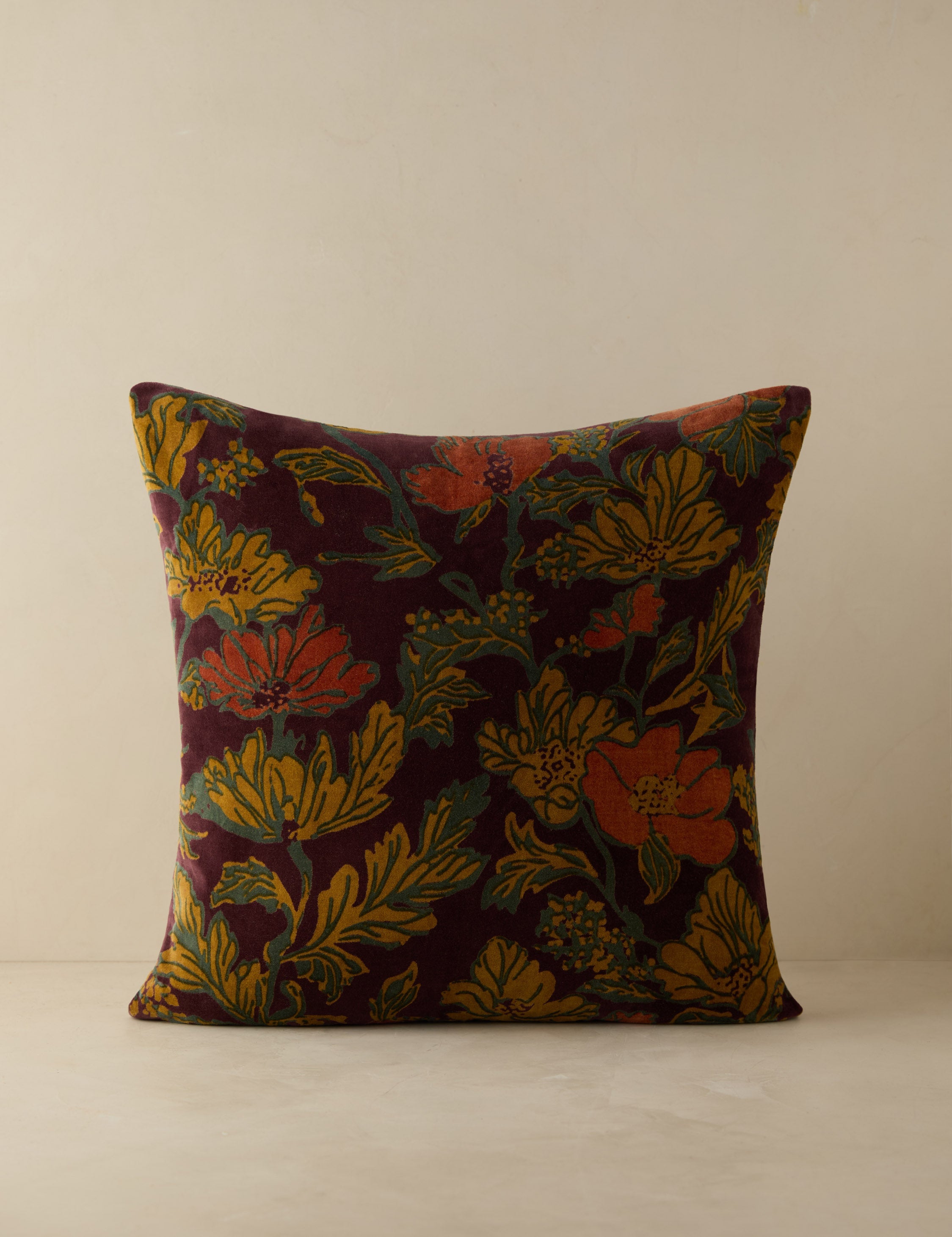 Lulu and Georgia Agnetha Velvet Pillow – Boysenberry - view 3
