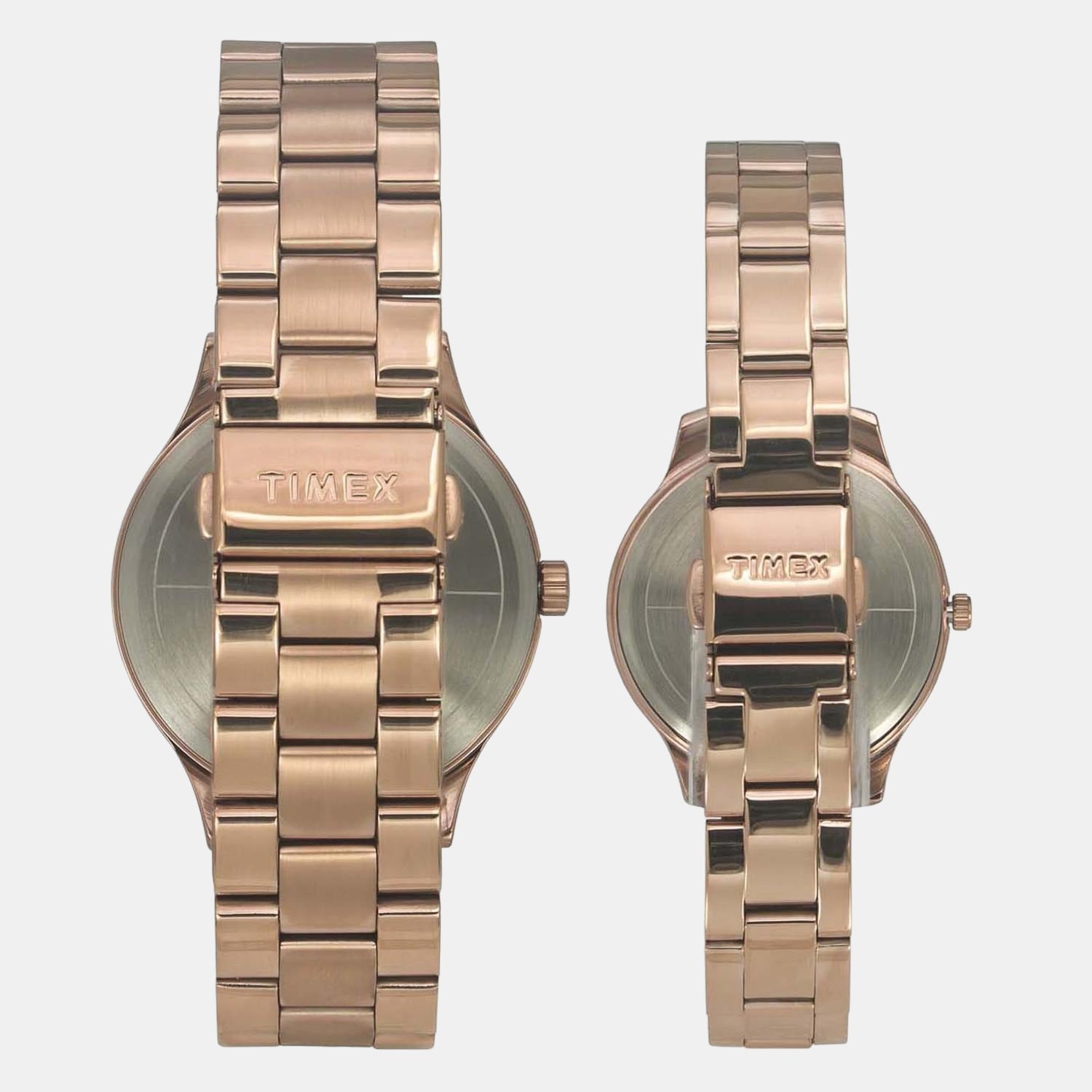 Timex Empera Couple Quartz Rose Gold Dial Analog Stainless Steel Watch TW00PR273 - view 3