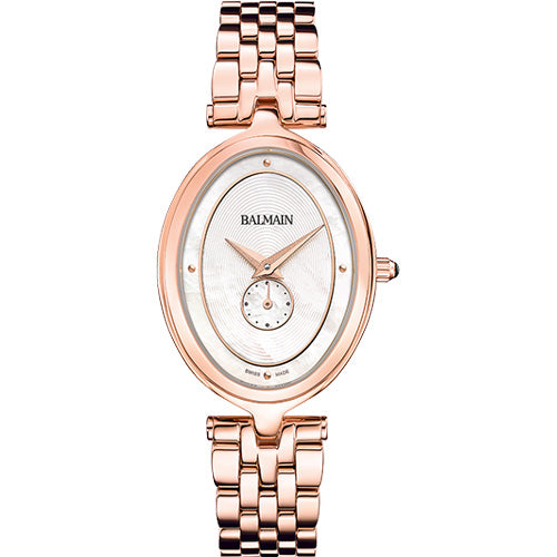 Balmain Haute Elegance Oval White Mother-Of-Pearl Dial Women 32mm
