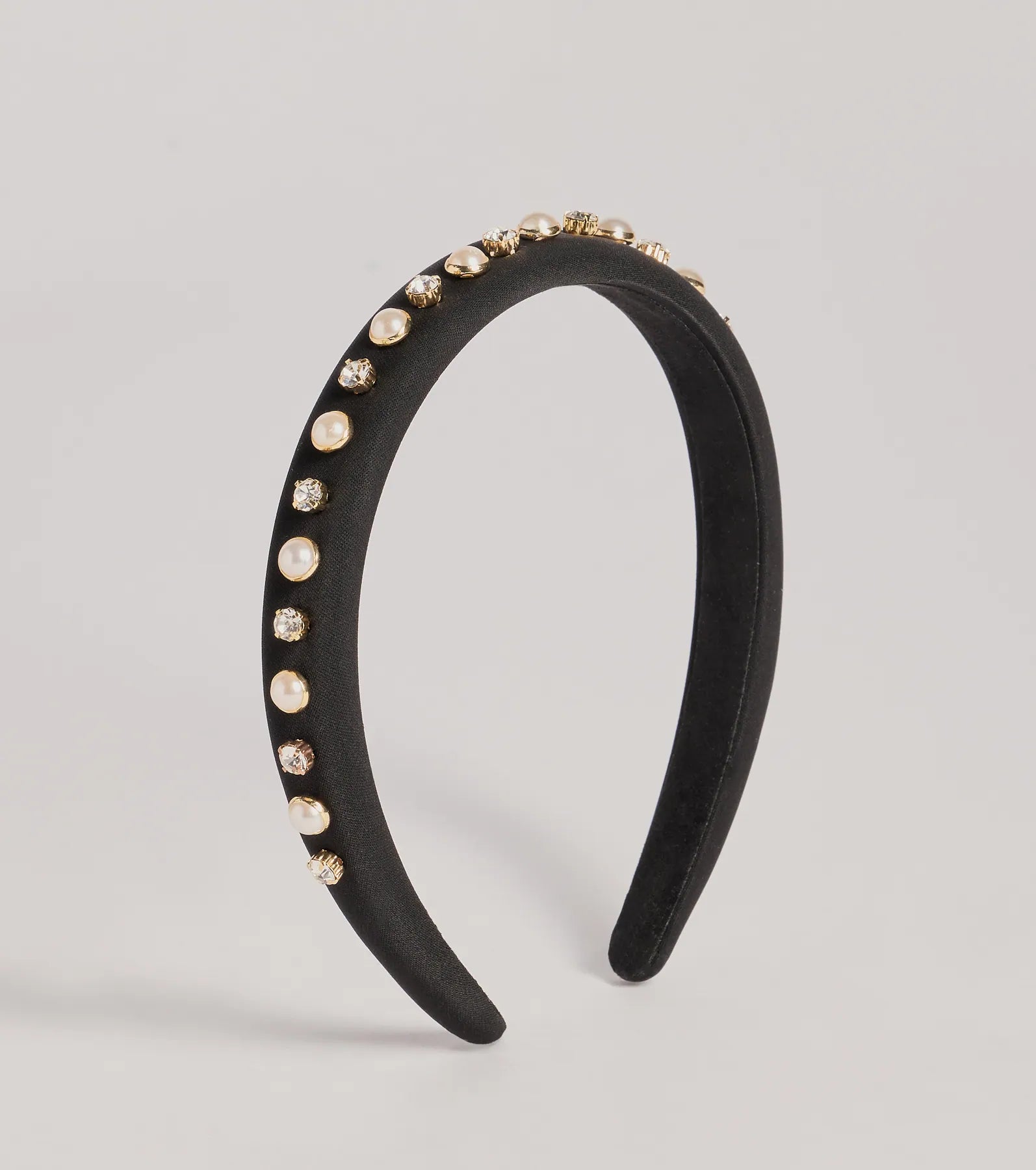 Windsor Charming Luxe Rhinestone And Faux Pearl Headband