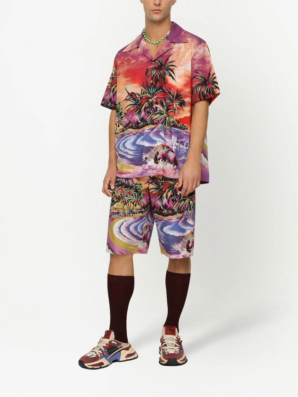 Dolce & Gabbana graphic-print bermuda shorts – Cotton 100% - view 2