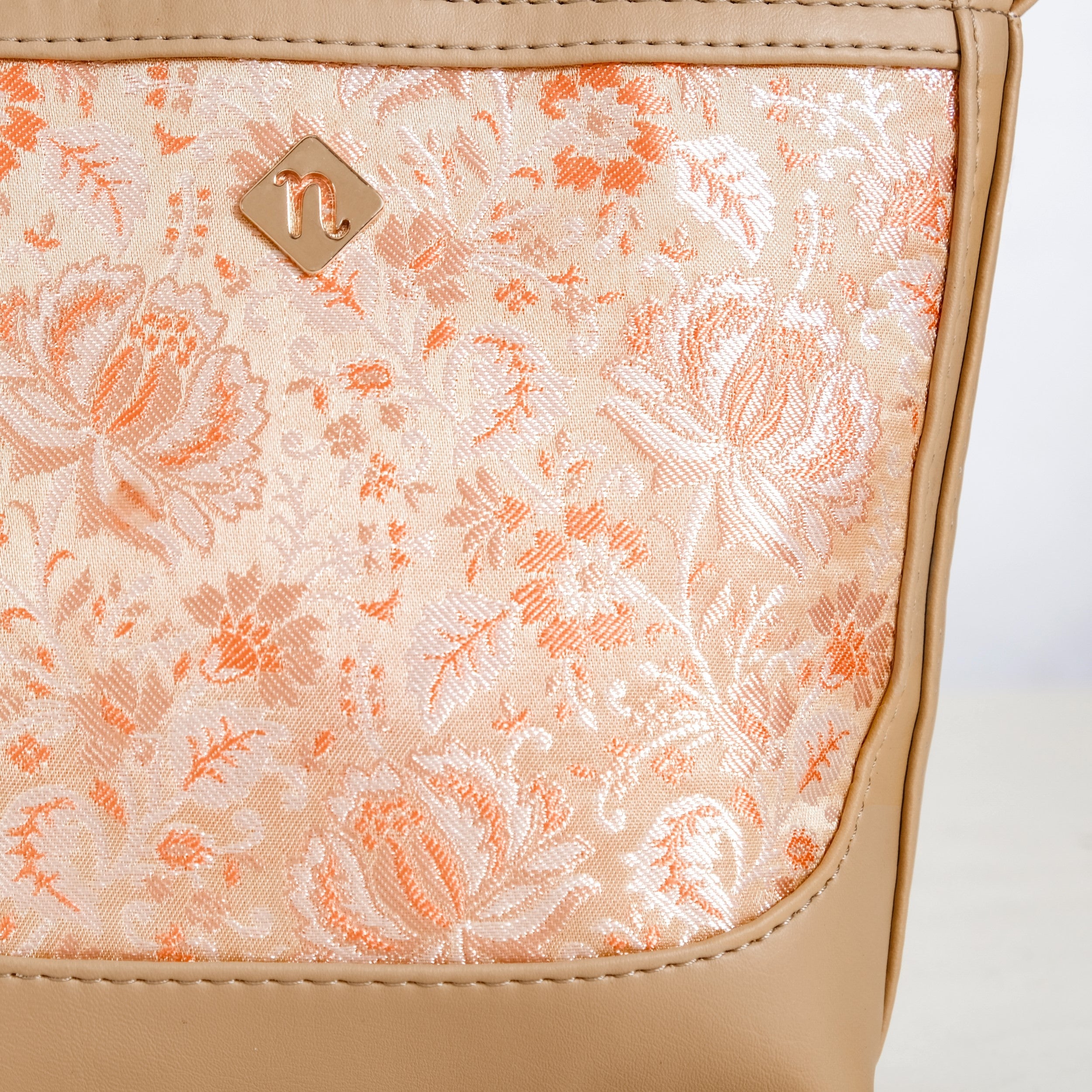 Nestasia Eden Beige Bucket Handbag For Women - view 8