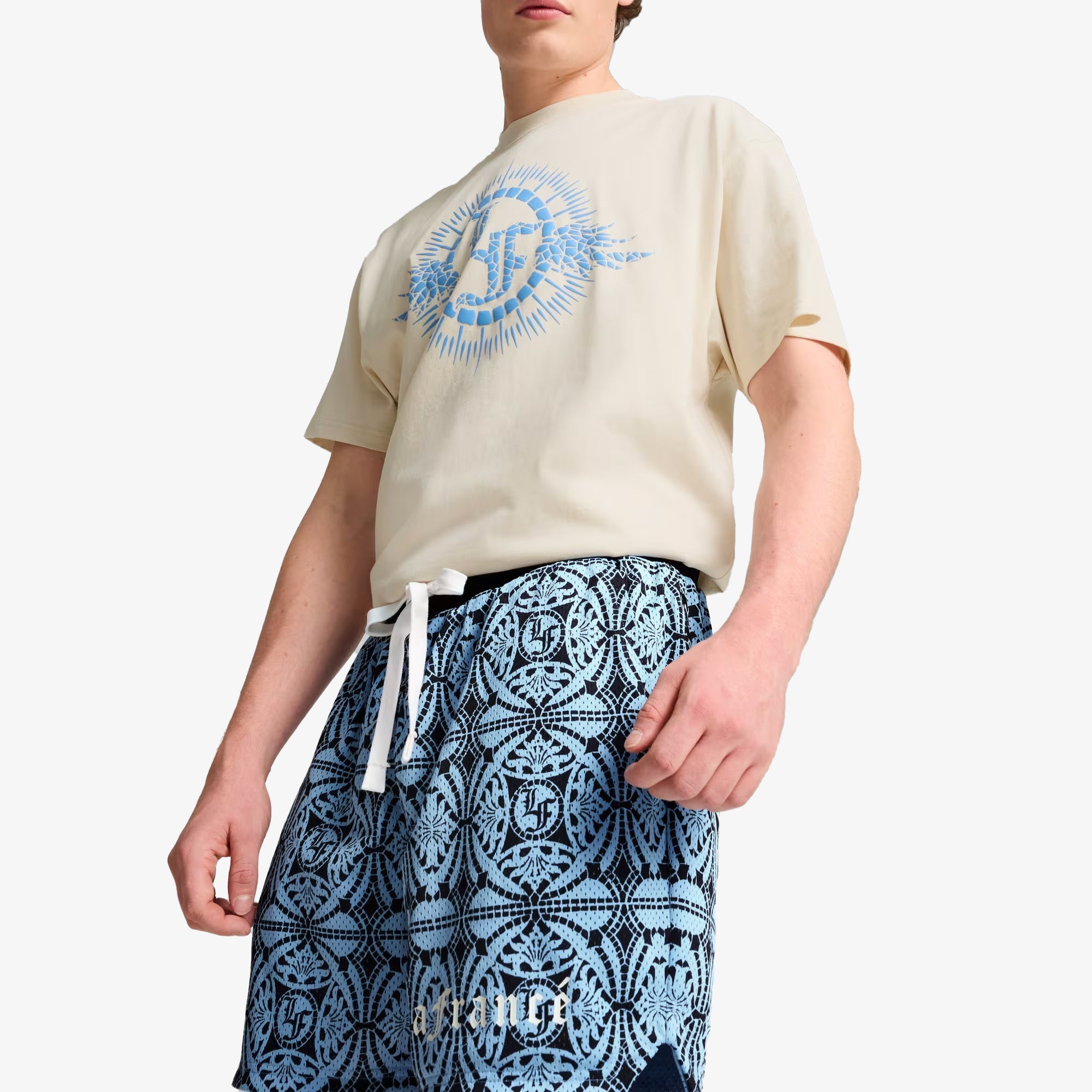 Puma | Hoops X Lf Mosiac Shorts { Team Light Blue - view 5