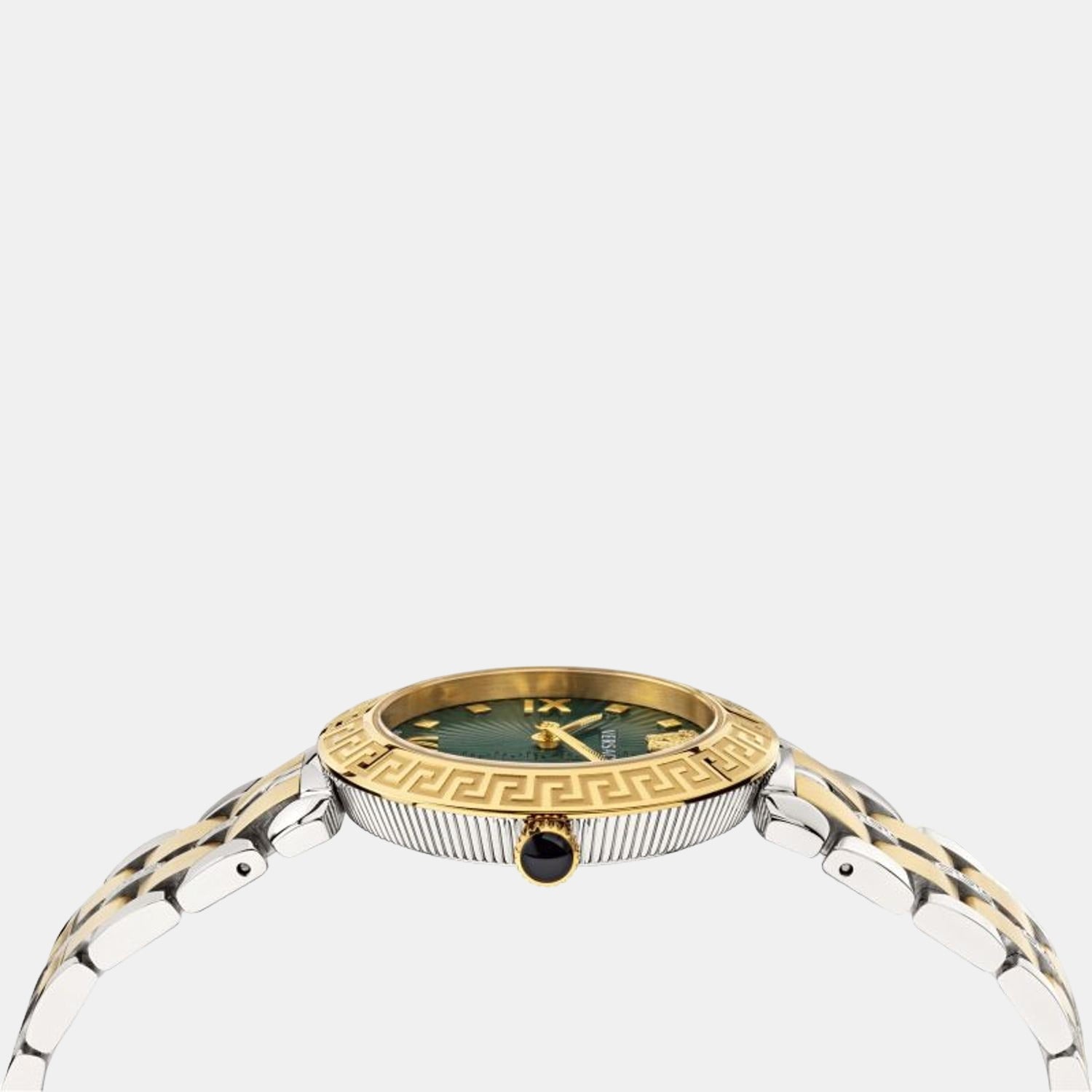 Versace Greca Women Quartz Green Dial Analog Stainless Steel Watch VEZ600321 - view 2