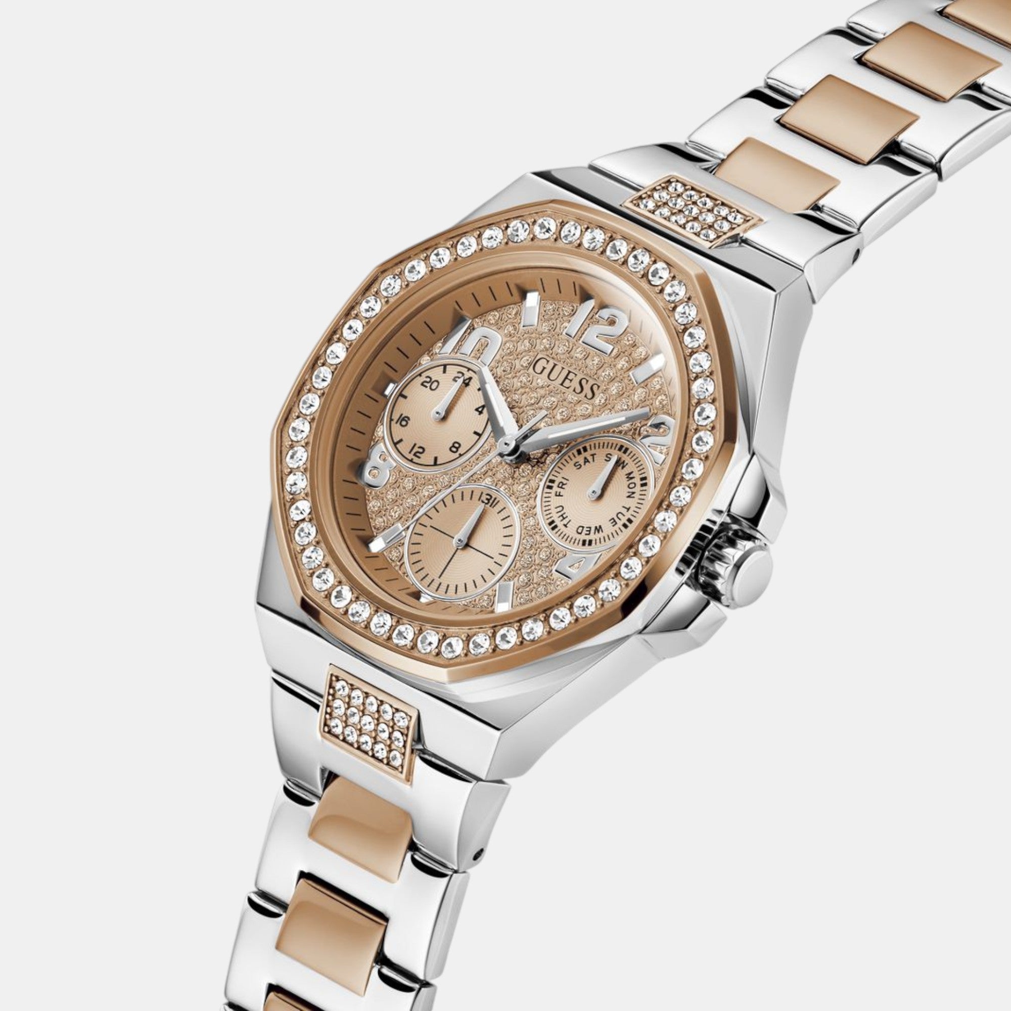 Guess Trend Women Quartz Rose Gold Dial Multi-Function Stainless Steel Watch GW0777L3 - view 3