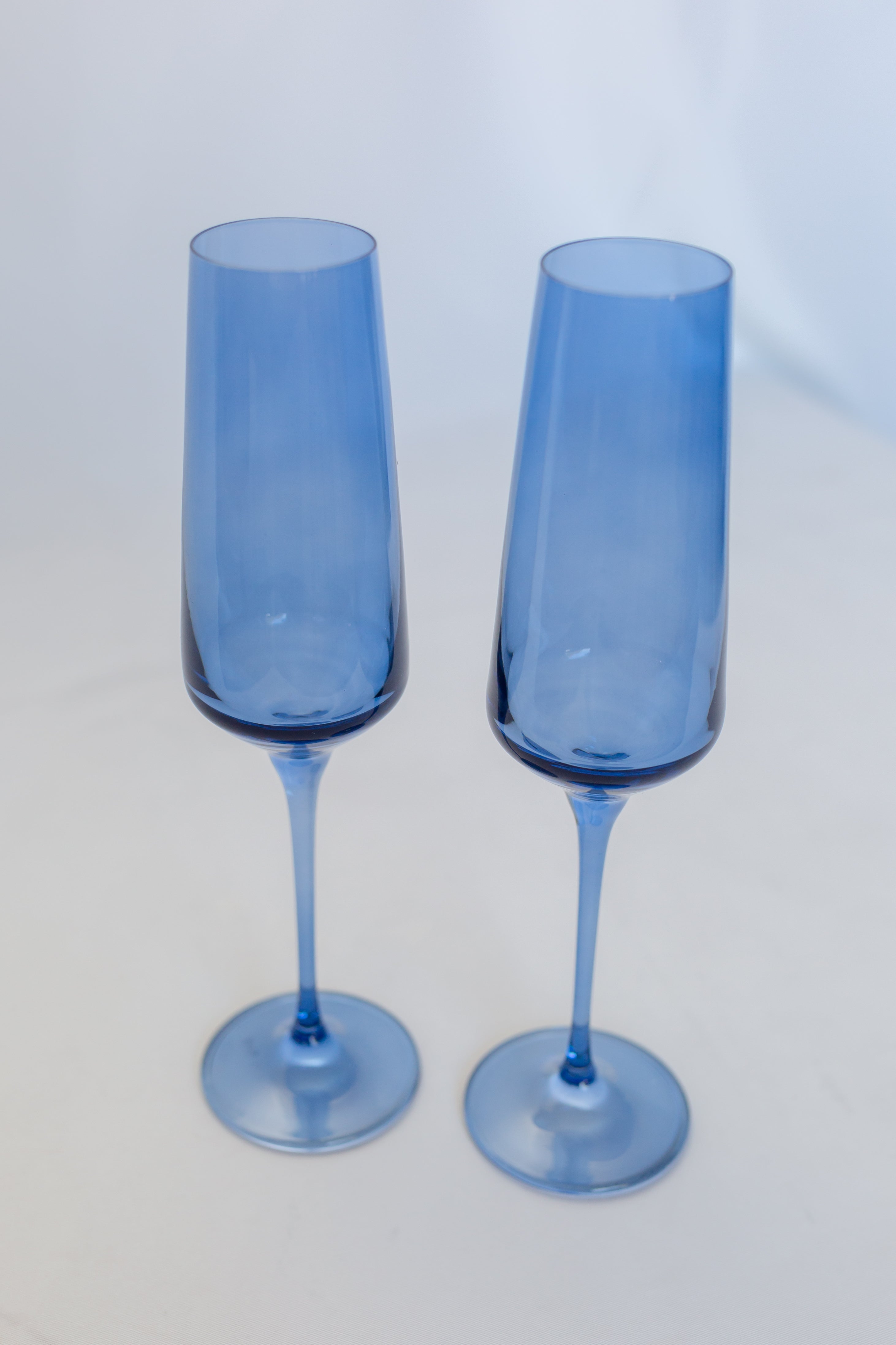 Estelle Colored Glass Estelle Colored Champagne Flute - Set of 2 {Cobalt Blue} - view 2