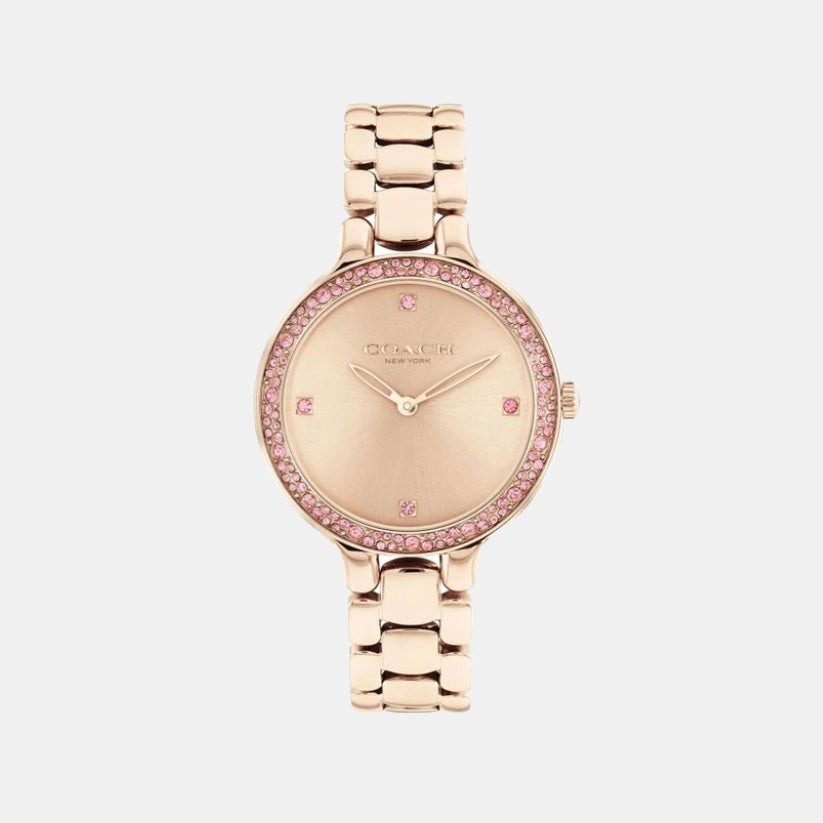 Coach Chelsea Women Quartz Rose Gold Dial Analog Stainless Steel Watch 14504126