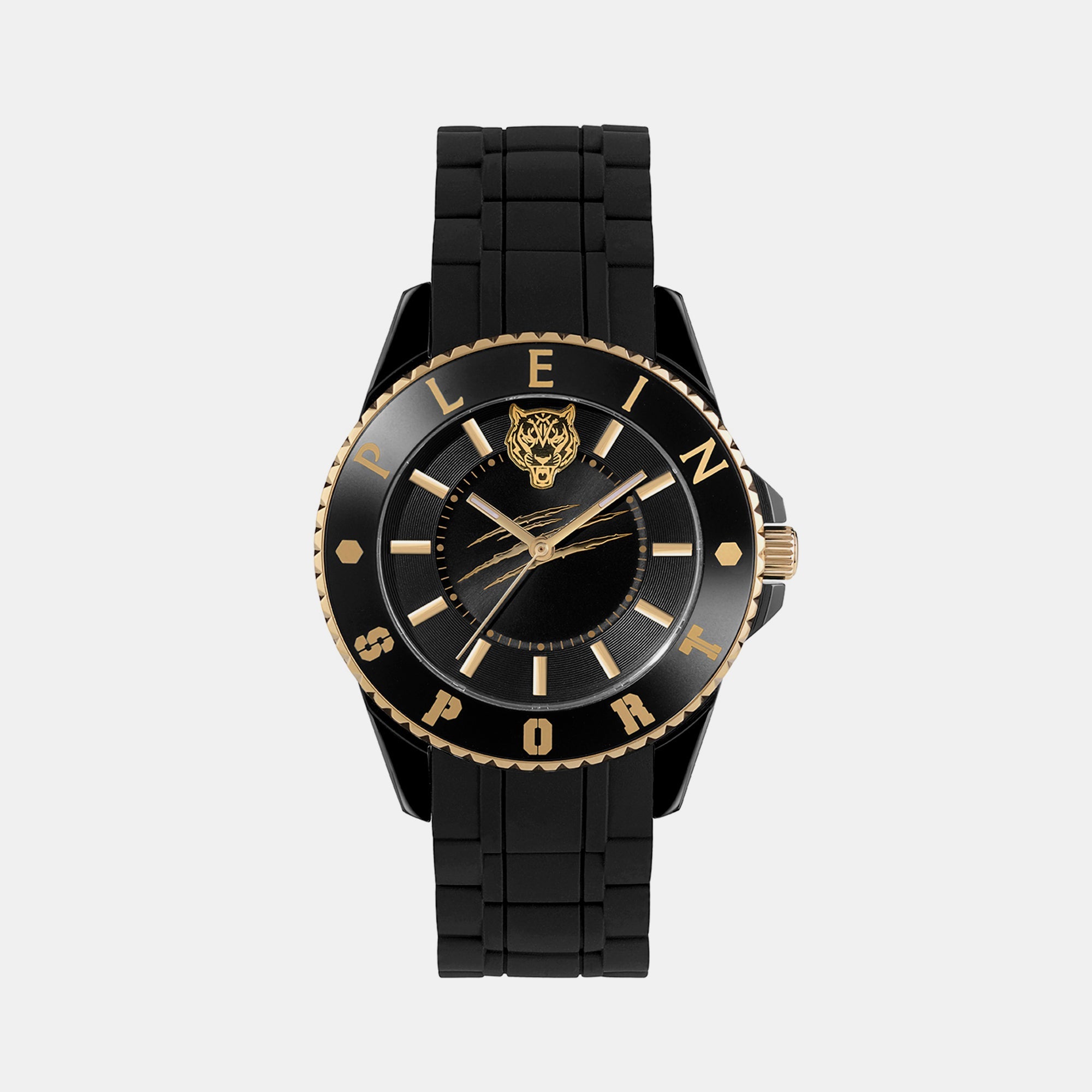 Plein Sports Glam Women Quartz Black Dial Analog Silicone Watch PSKBA0323