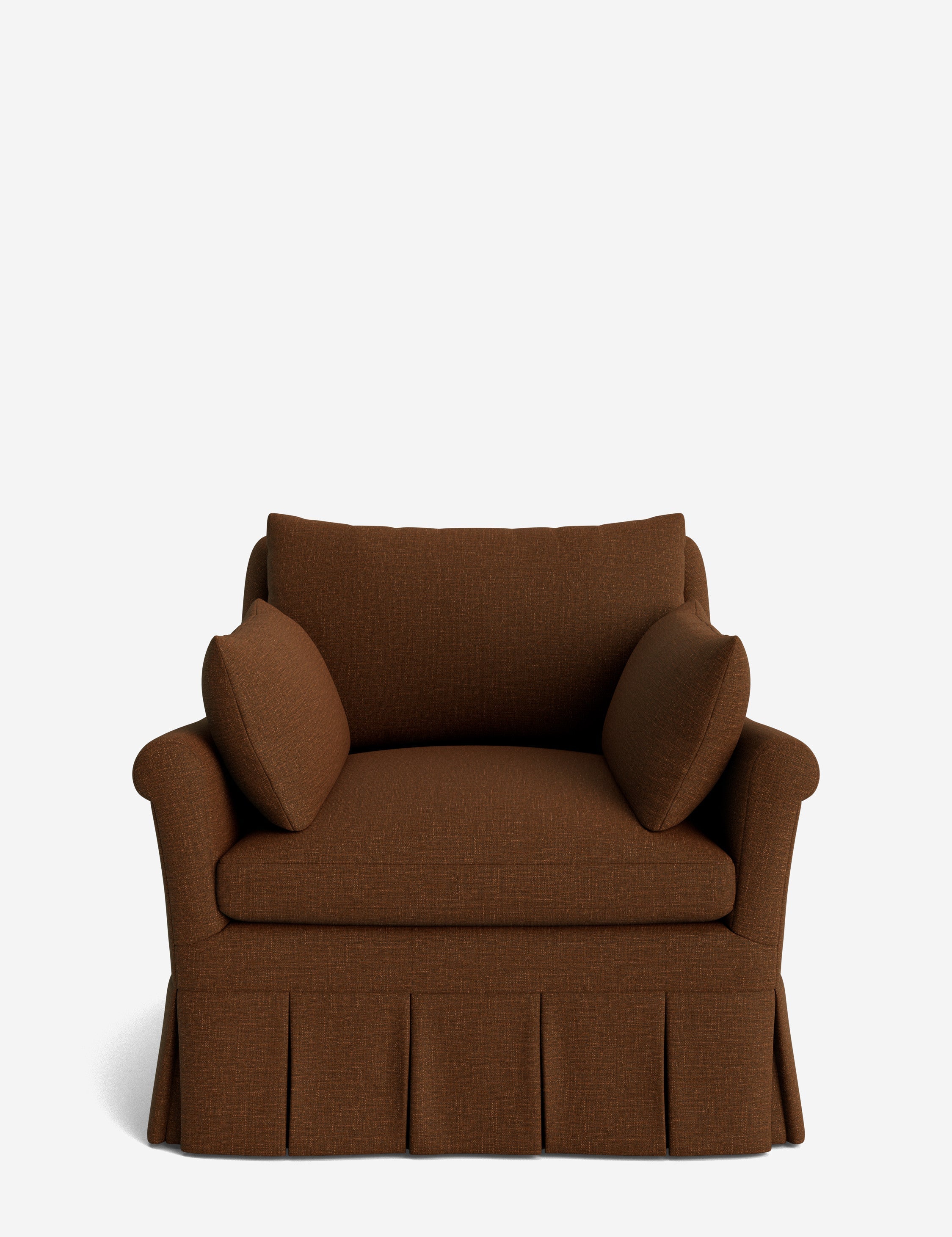 Lulu and Georgia Portola Rolled Arm Luxe Depth Pleated Chair - view 47