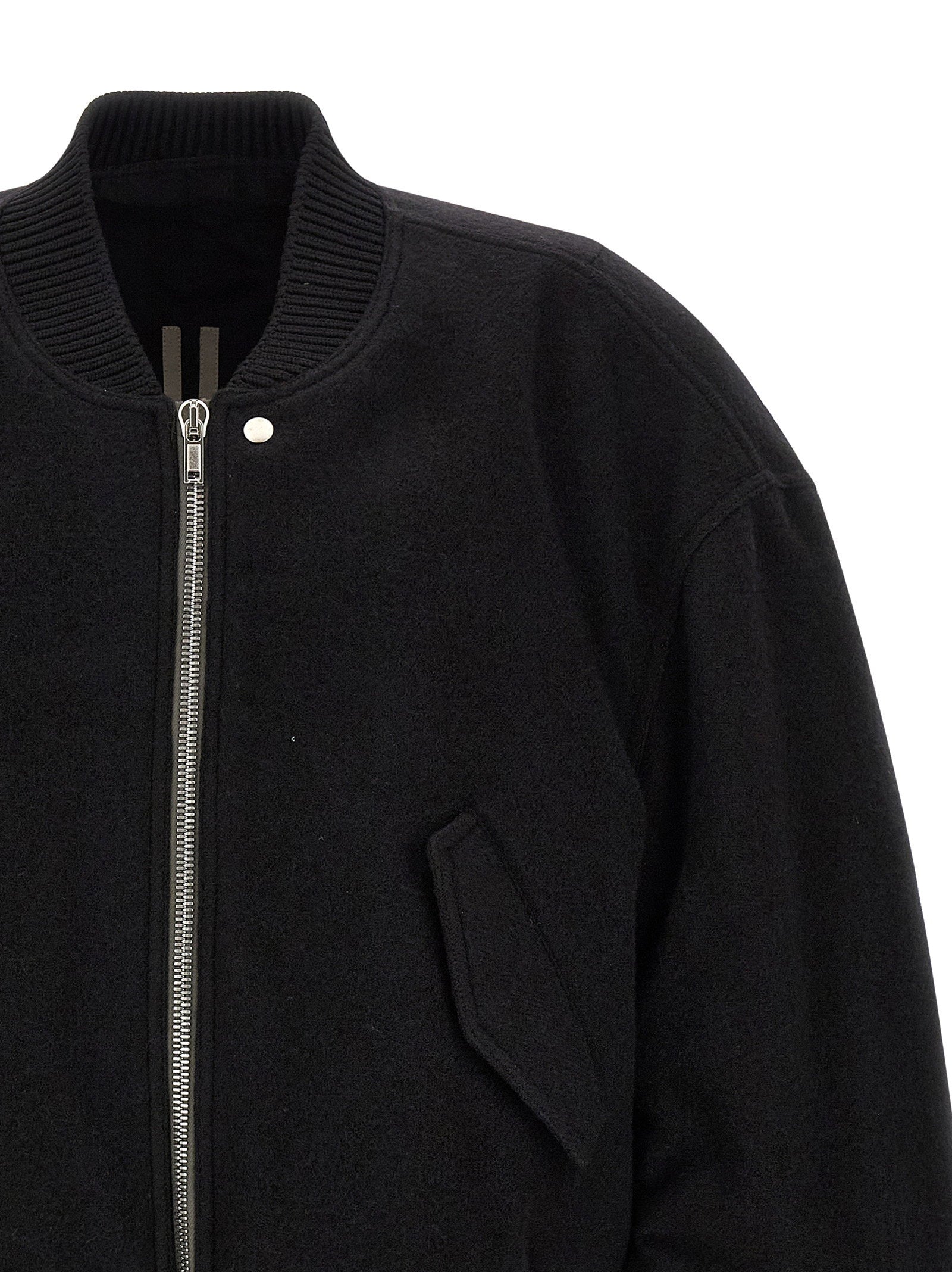 Rick Owens Secchia Flight Bomber Jacket – 100% virgin wool - view 3