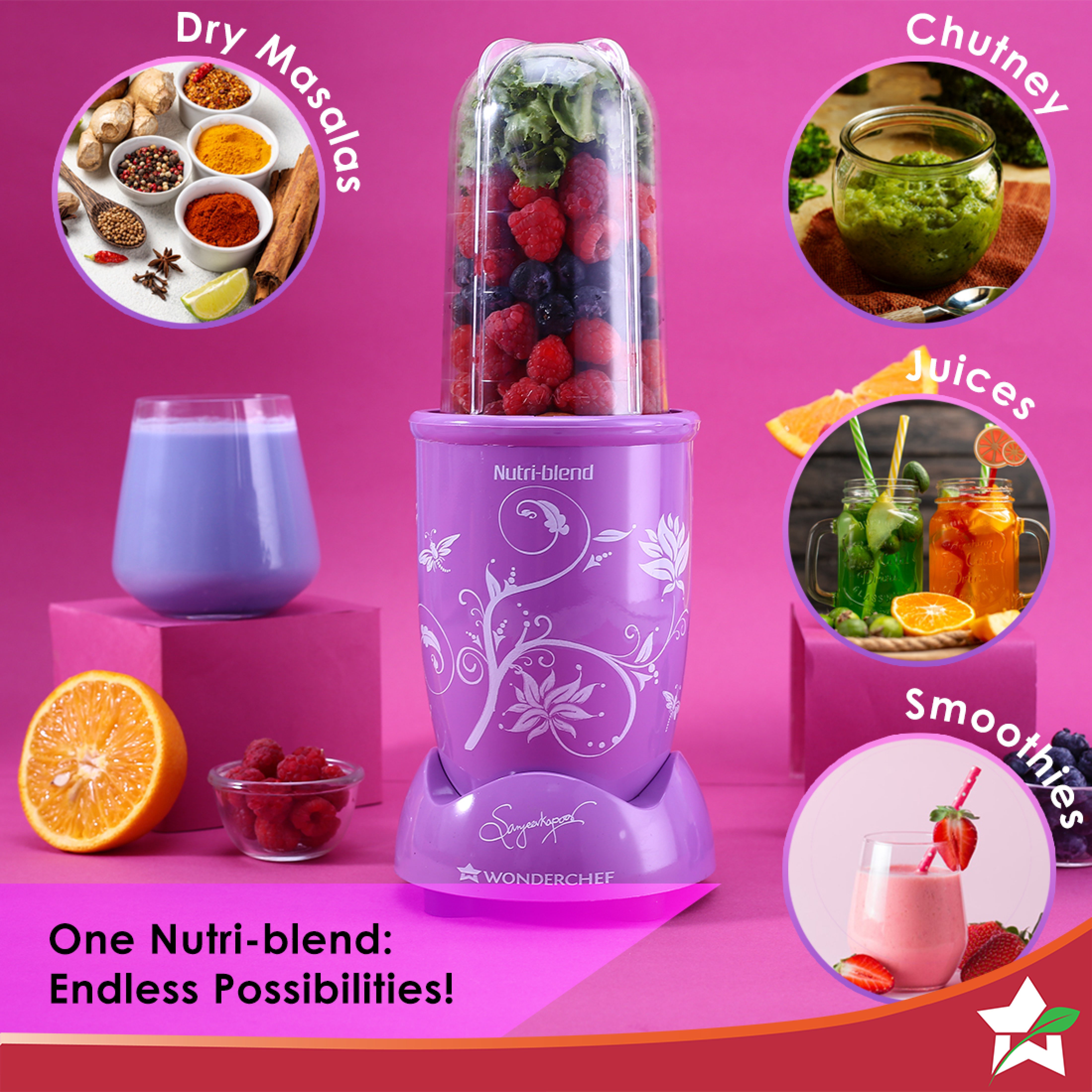 Wonderchef Nutri Blend Orchid, 22000 RPM 100% Full Copper - view 4
