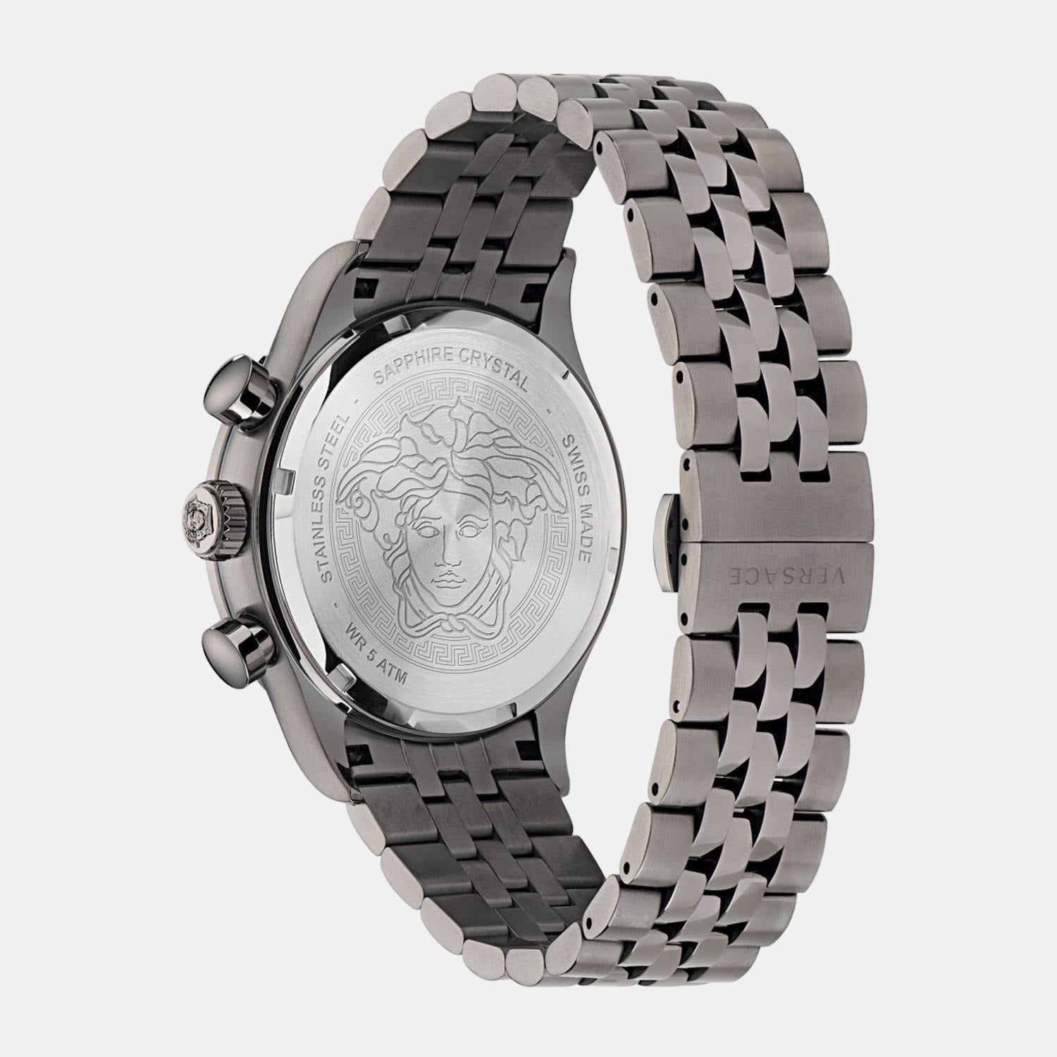 Versace Hellenyium Men Quartz Blue Dial Chronograph Stainless Steel Watch VE2U00722 - view 2