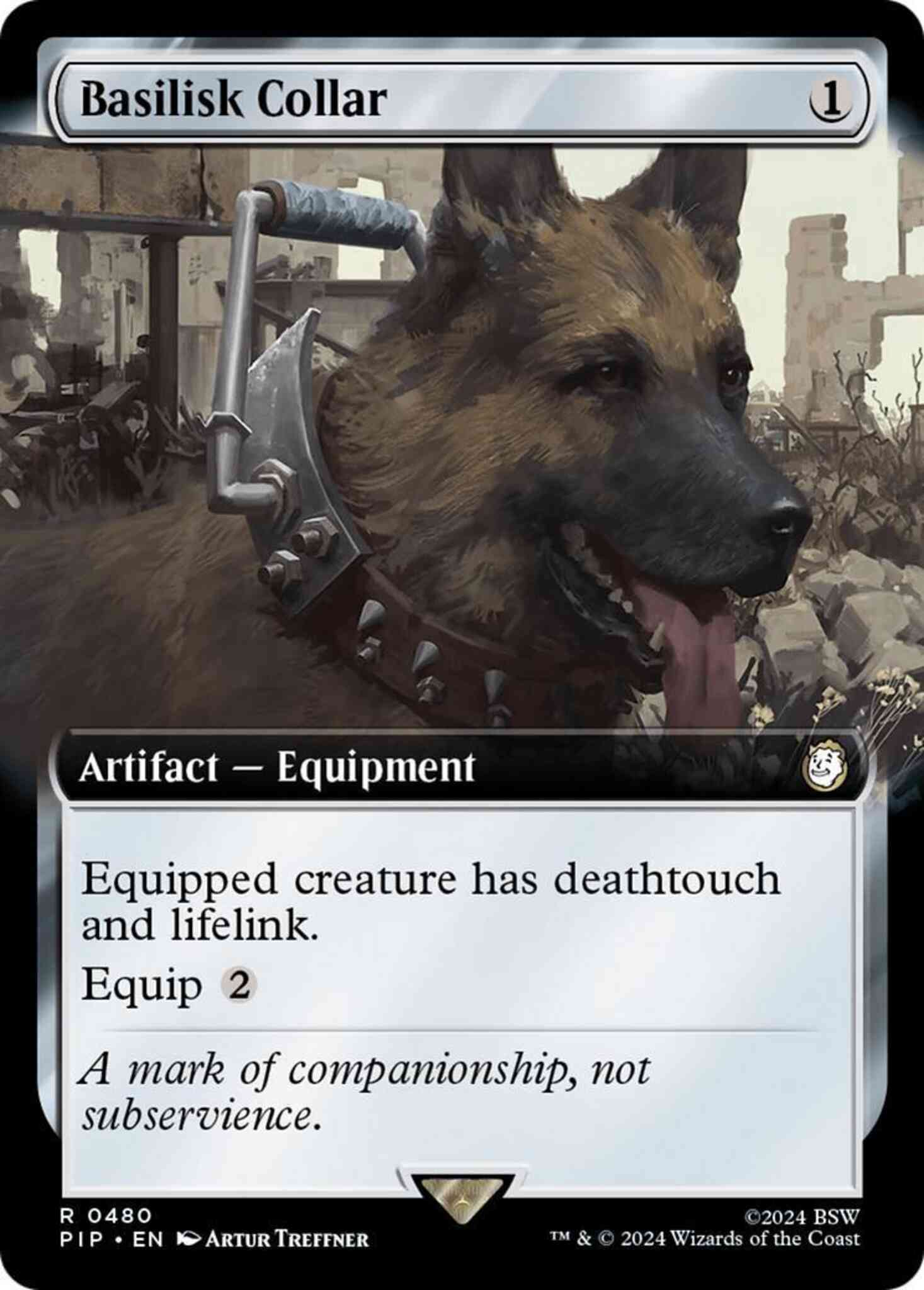 Basilisk collar 480 – Magic Basilisk Collar [480] [Extended Art] [Fallout] [Non-Foil]