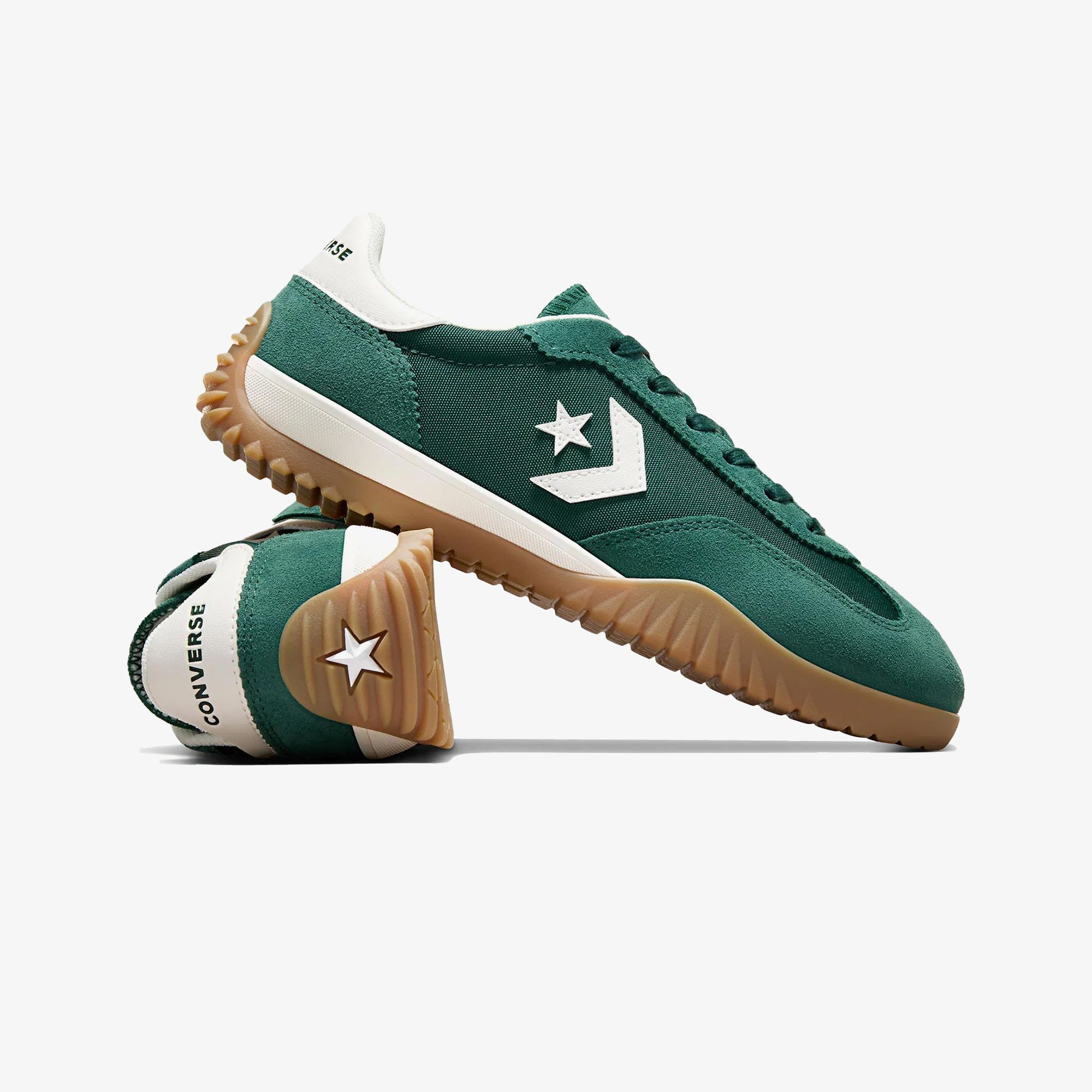 Converse | Run Star Trainer Low { Green/egret/white - view 3
