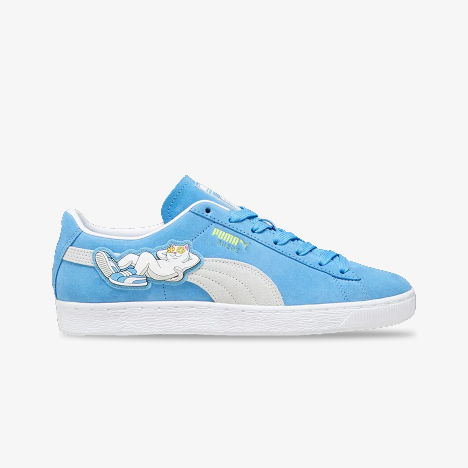 Puma | RIPNDIP SUEDE BLUE SNEAKERS { REGAL BLUE/WHITE - view 4