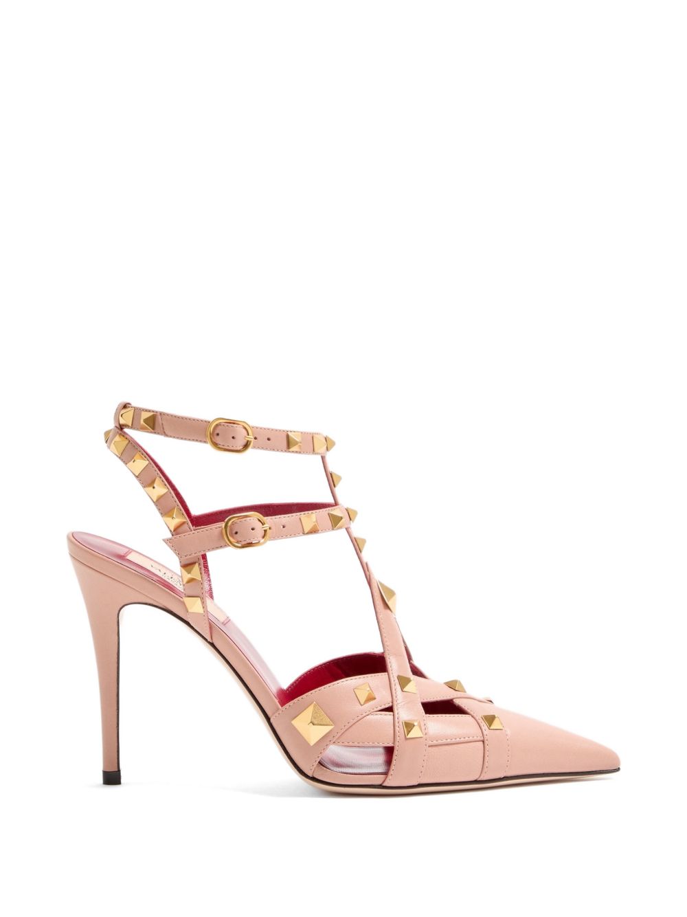 Valentino Garavani With Heel POWDER – Calf Leather 100%