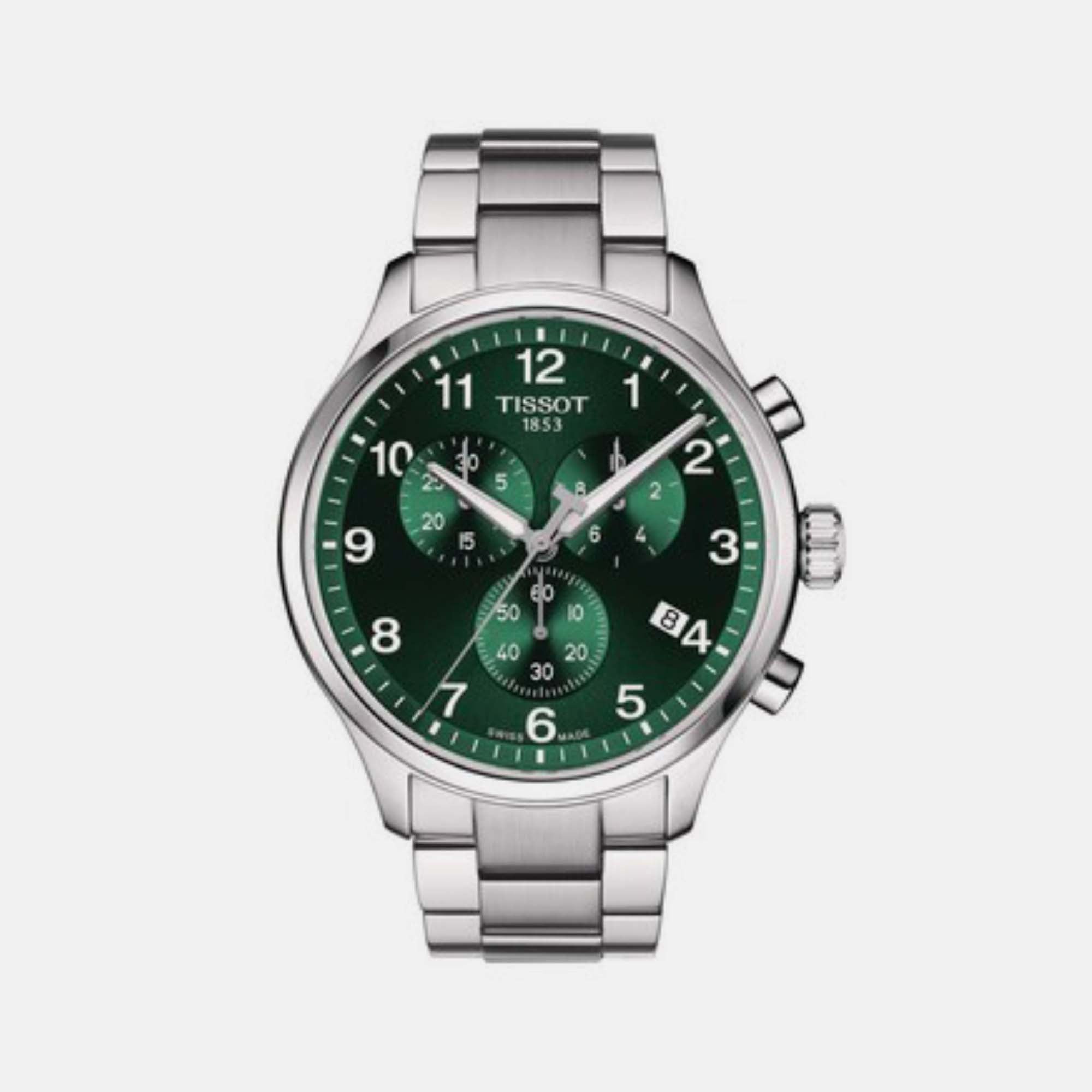Tissot Chrono XL Classic Men Quartz Green Dial Chronograph Stainless steel Watch T1166171109200