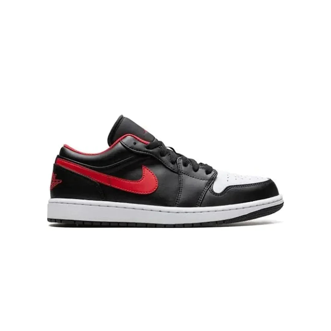 Kicks Machine Air Jordan 1 Low "Black/Fire-Red-White" Sale