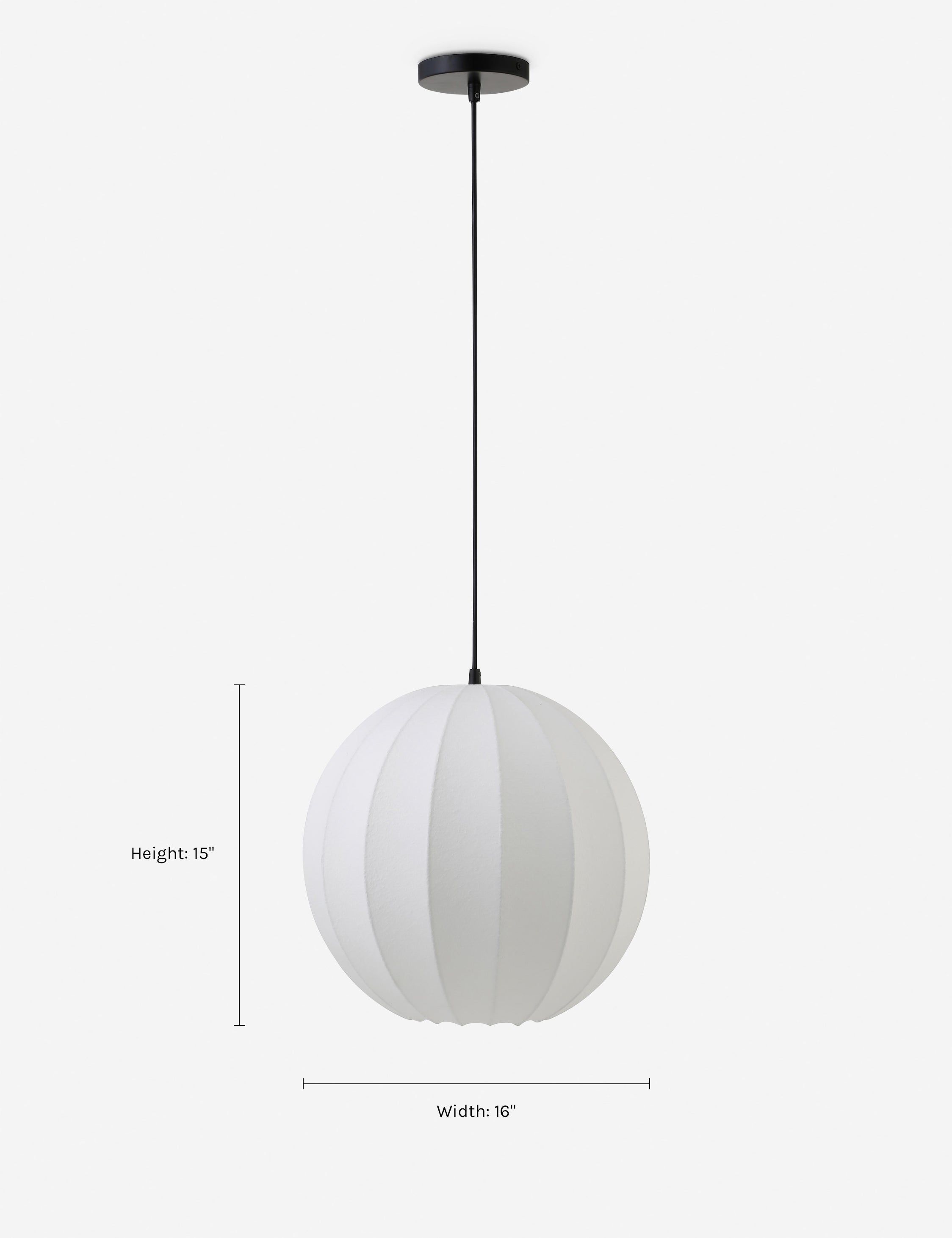 Lulu and Georgia Yuan Pendant Light – White - view 3