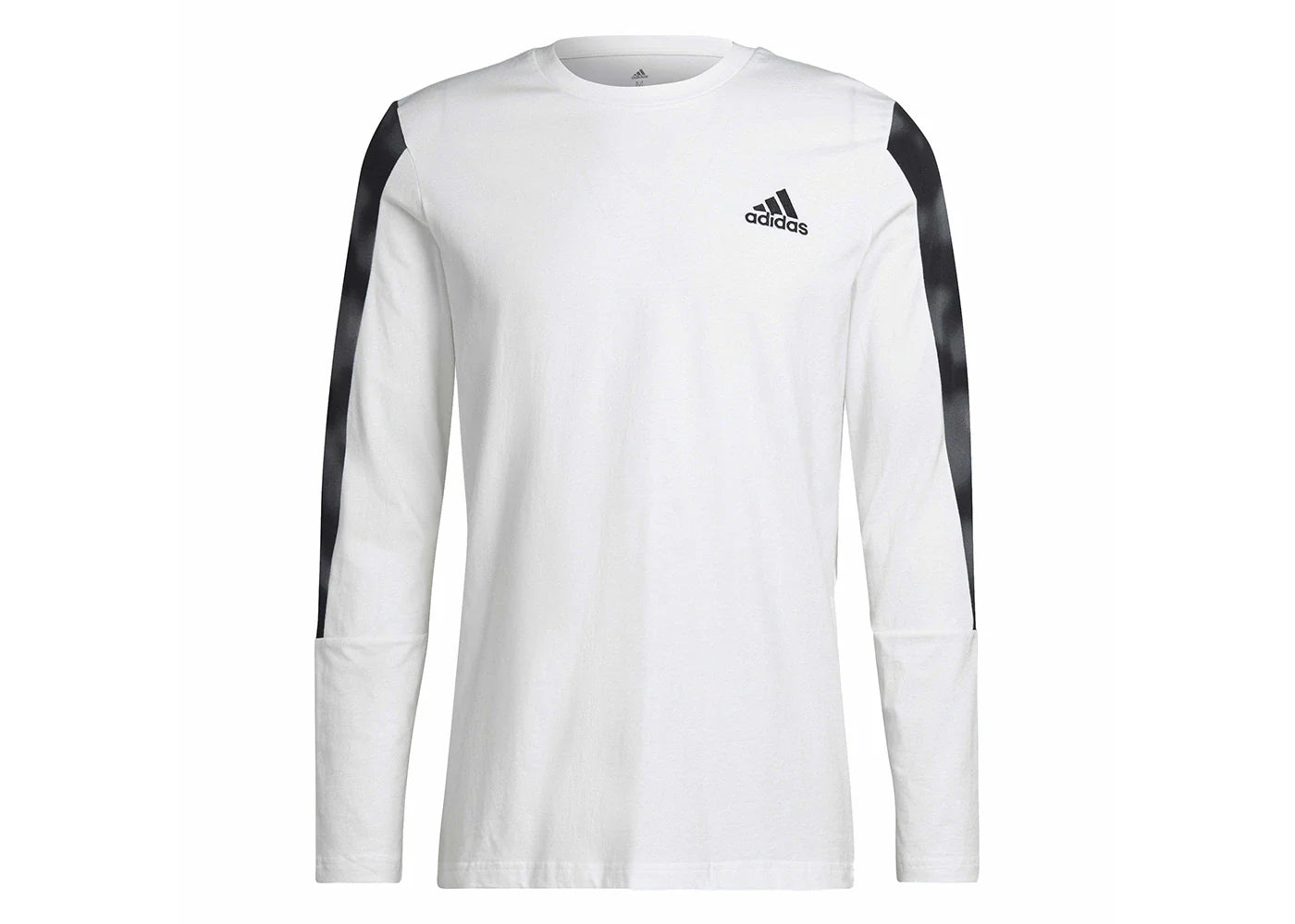 adidas Essentials Camo Print Long Sleeve Tee White/Black