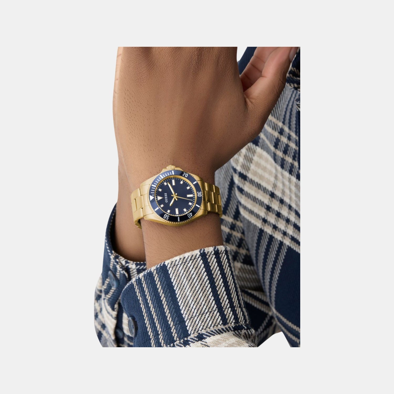 Guess Cliff Men Quartz Blue Dial Analog Stainless Steel Watch GW0968G2 - view 2