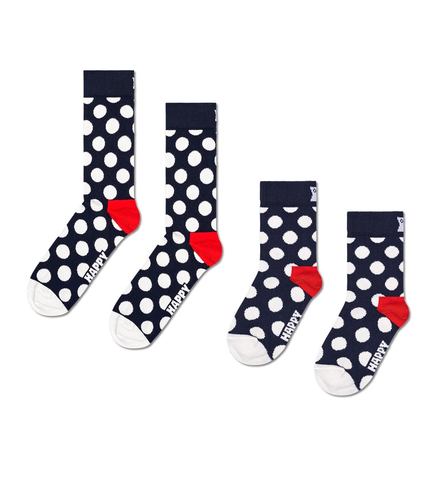 Happy Socks Mini & Me: Matching Big Dot Sock Set for Kids & Adults