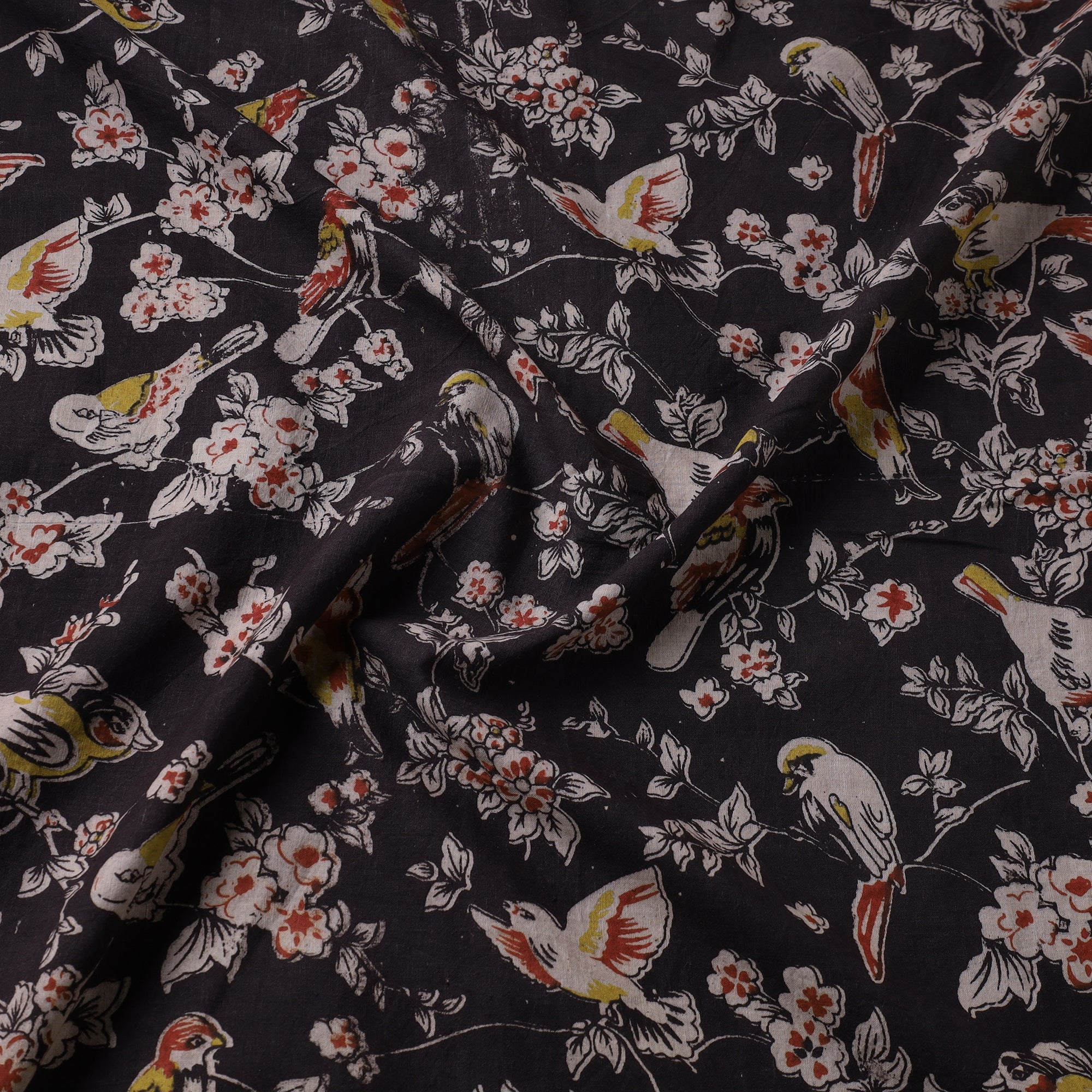 SOUTH KARGHA Black - Kalamkari Printed Cotton Fabric 22 - view 2