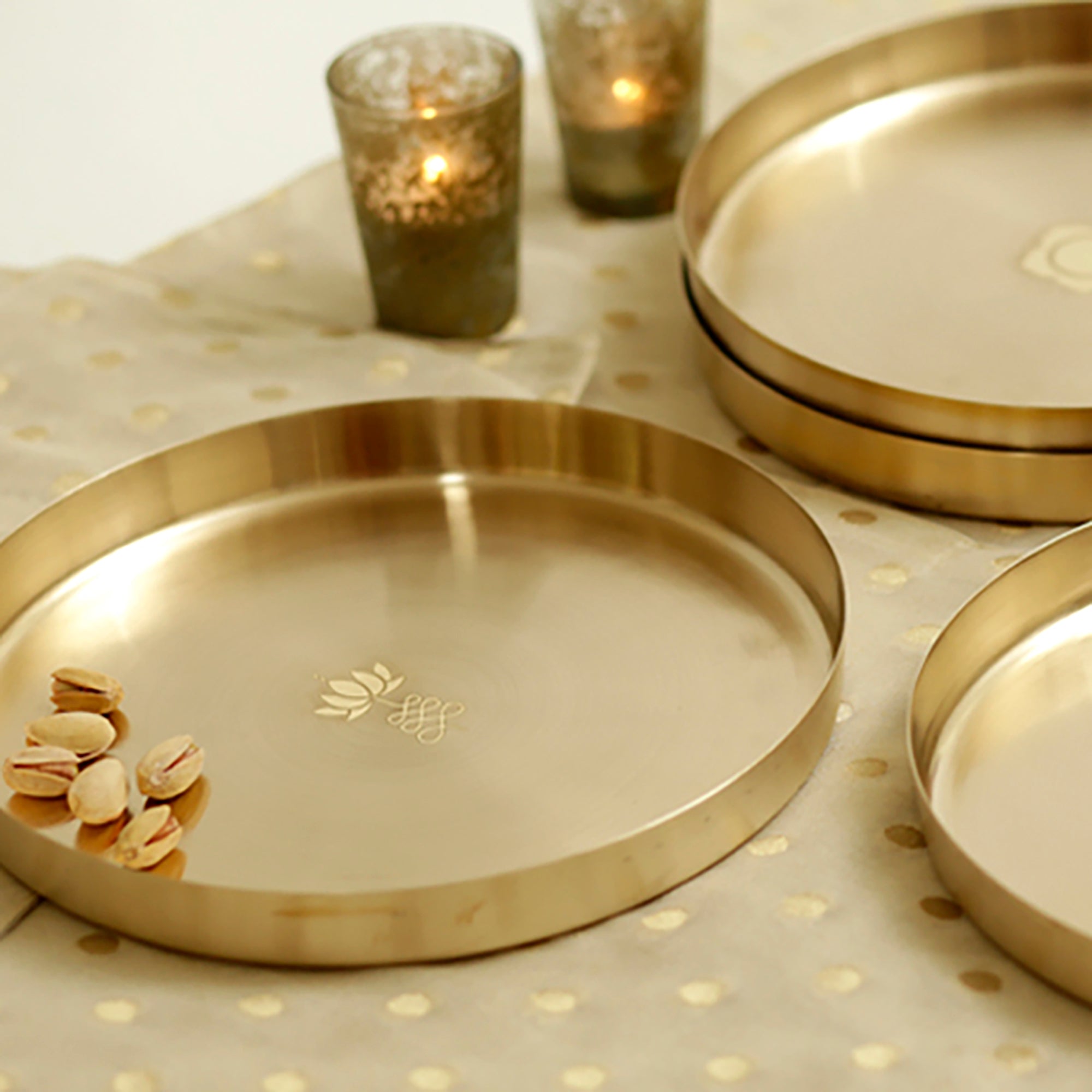 STUDIO COPPRE Brown - Lotus Kansa Platter - view 3
