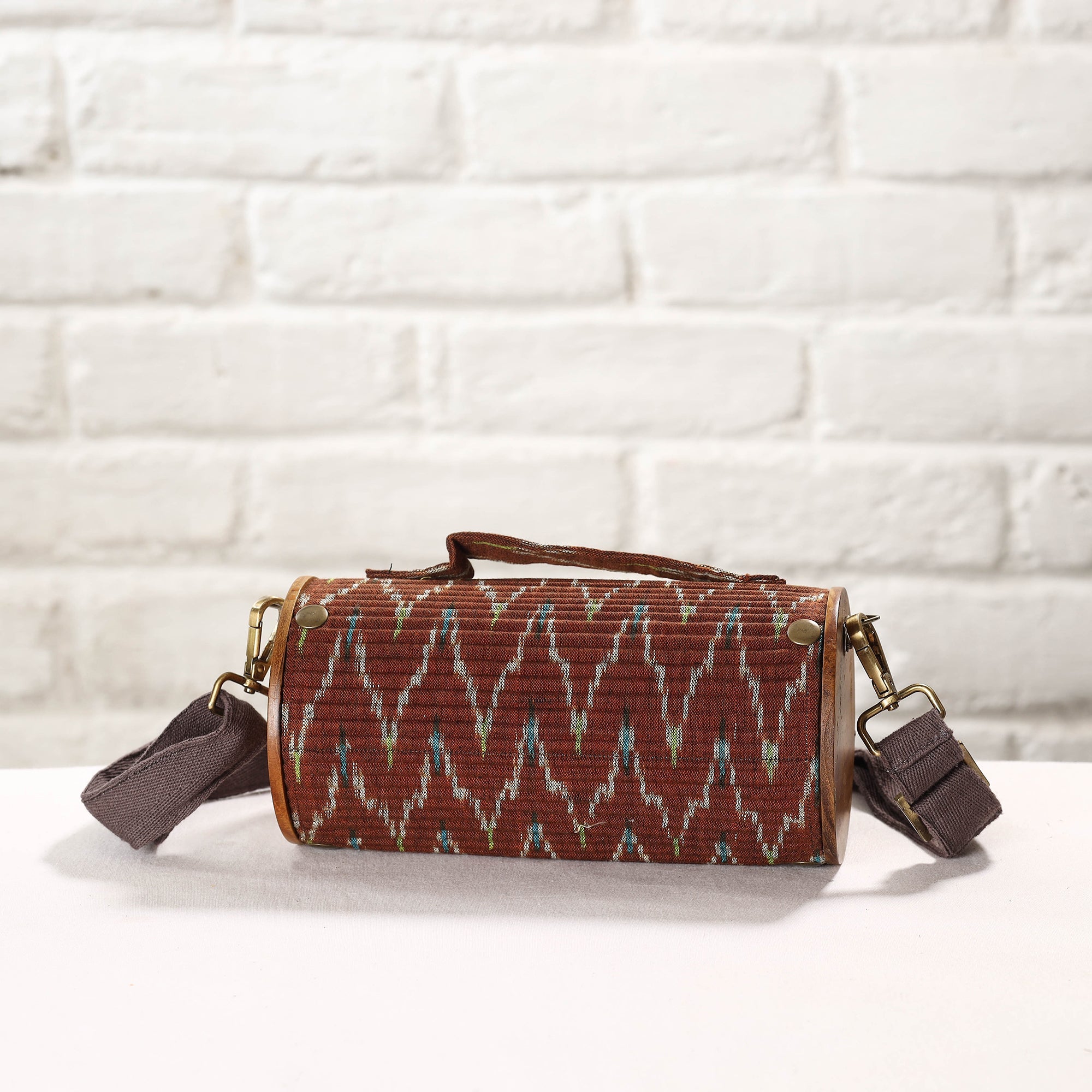 LUKKA CHUPPI Brown - DIY Round Sling Bag / Clutch With Changeable Sleeve - view 5