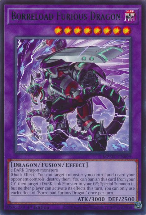 Yu-Gi-Oh! Borreload Furious Dragon - MZMU-EN099 - Rare - 1st Edition