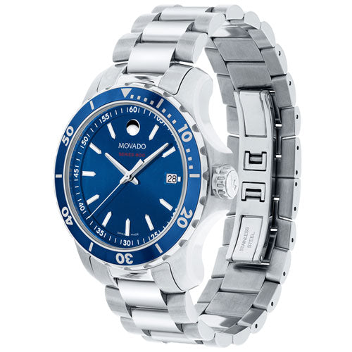 Movado Series 800 Blue Dial Men 40mm - view 2