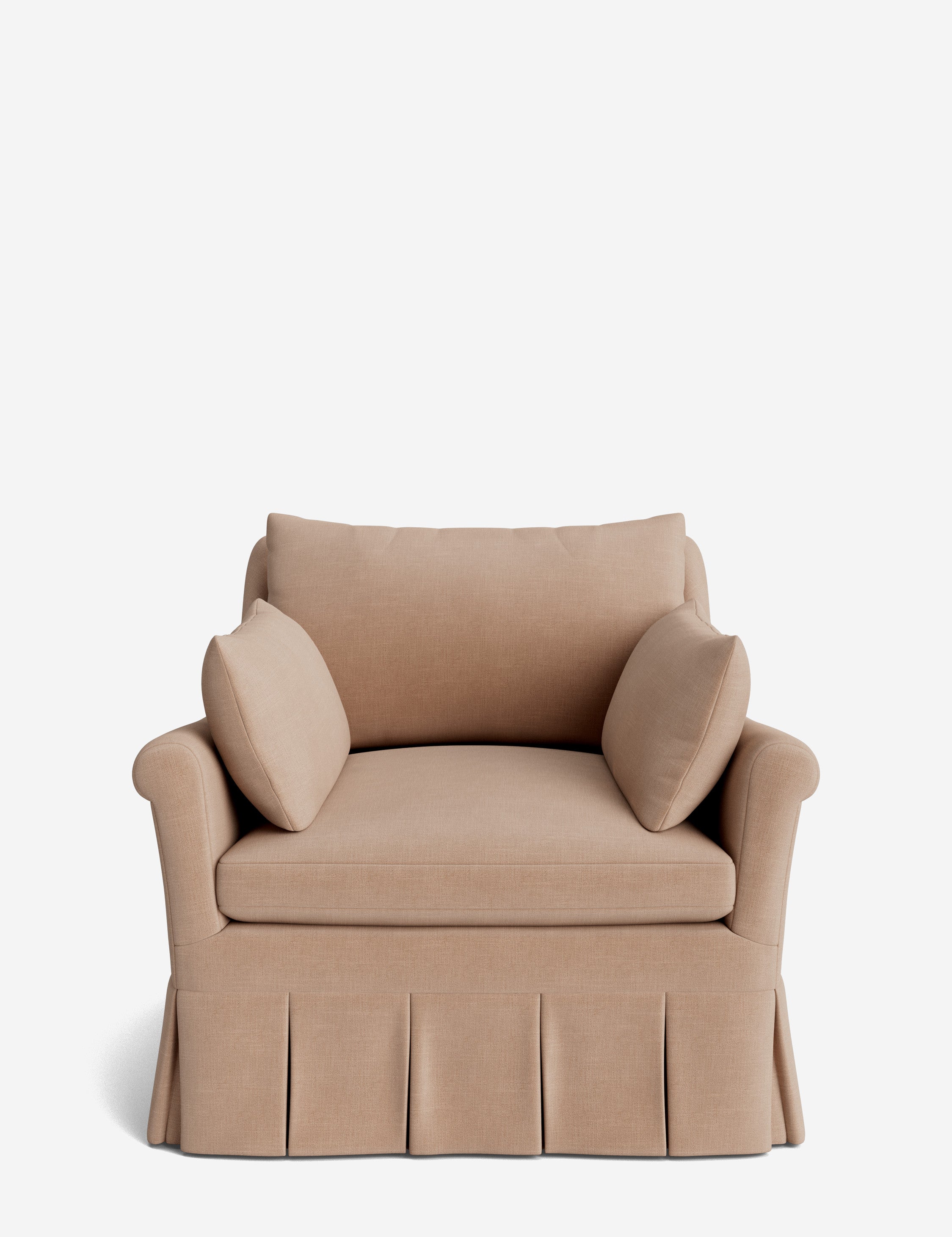 Lulu and Georgia Portola Rolled Arm Luxe Depth Pleated Chair - view 22