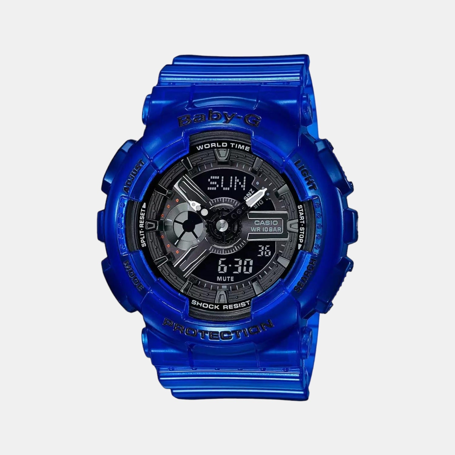 Casio Baby-G Women Quartz Black Dial Analog-Digital Resin Watch BX103