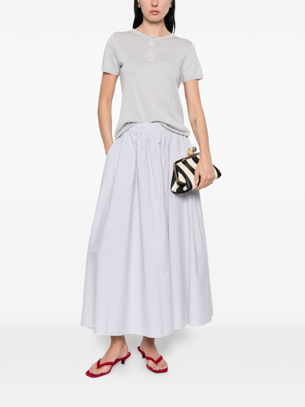 Base Linen and cotton blend t-shirt - view 2