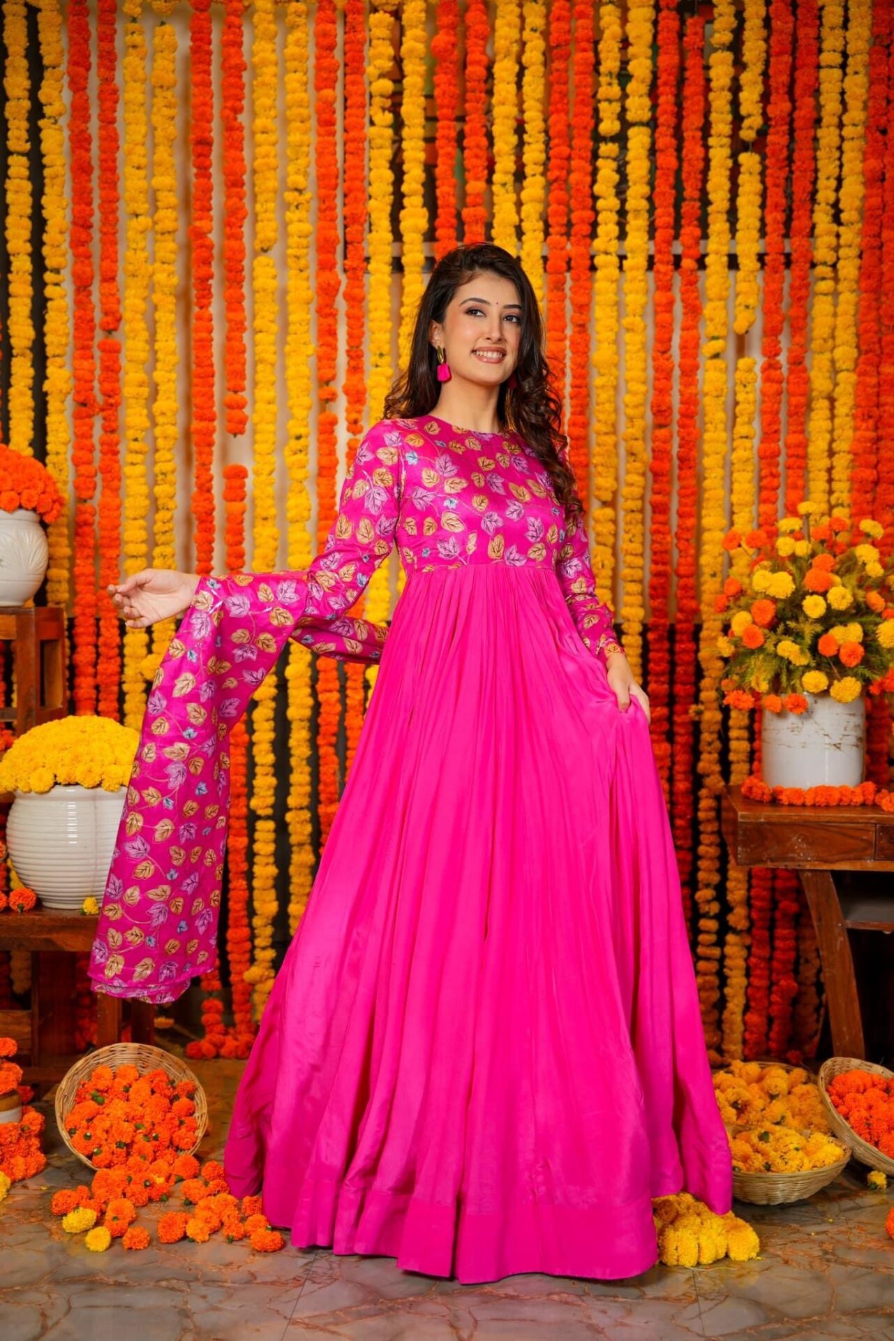 Idaho-o Serenade Sweet Pink maxi set
