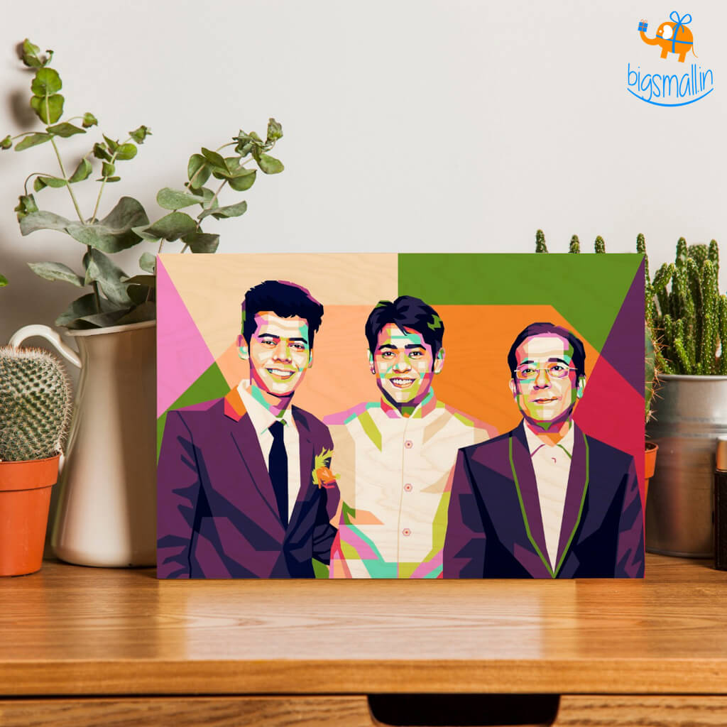 Chitra Chaya Personalized Pop Art Wooden Frame - view 11