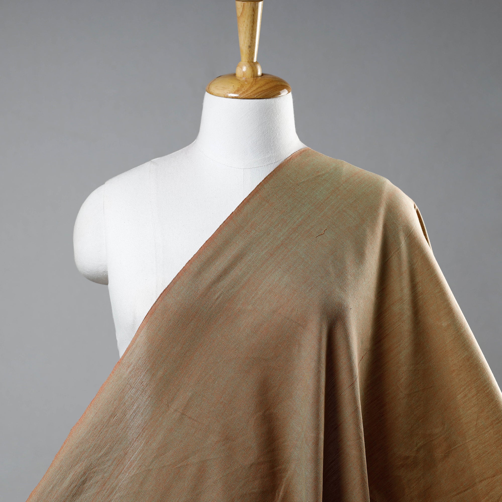 HANDLOOM VIRASAT Brown - Prewashed Fine Cotton Handloom Fabric