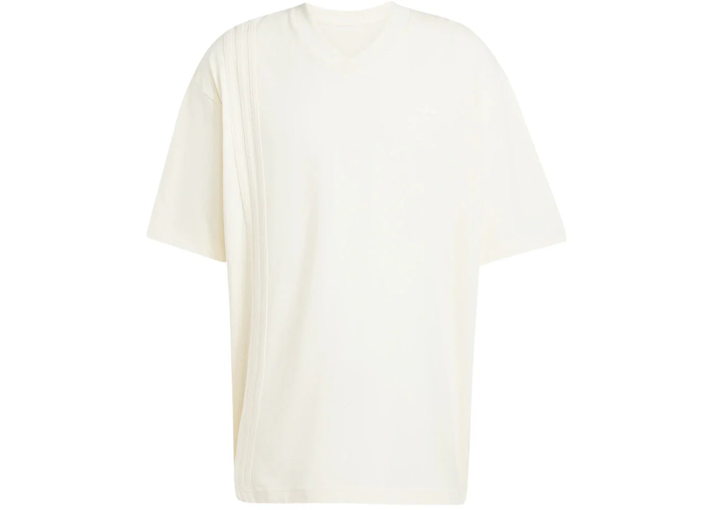 adidas Front 3-Stripes Tee Cream White