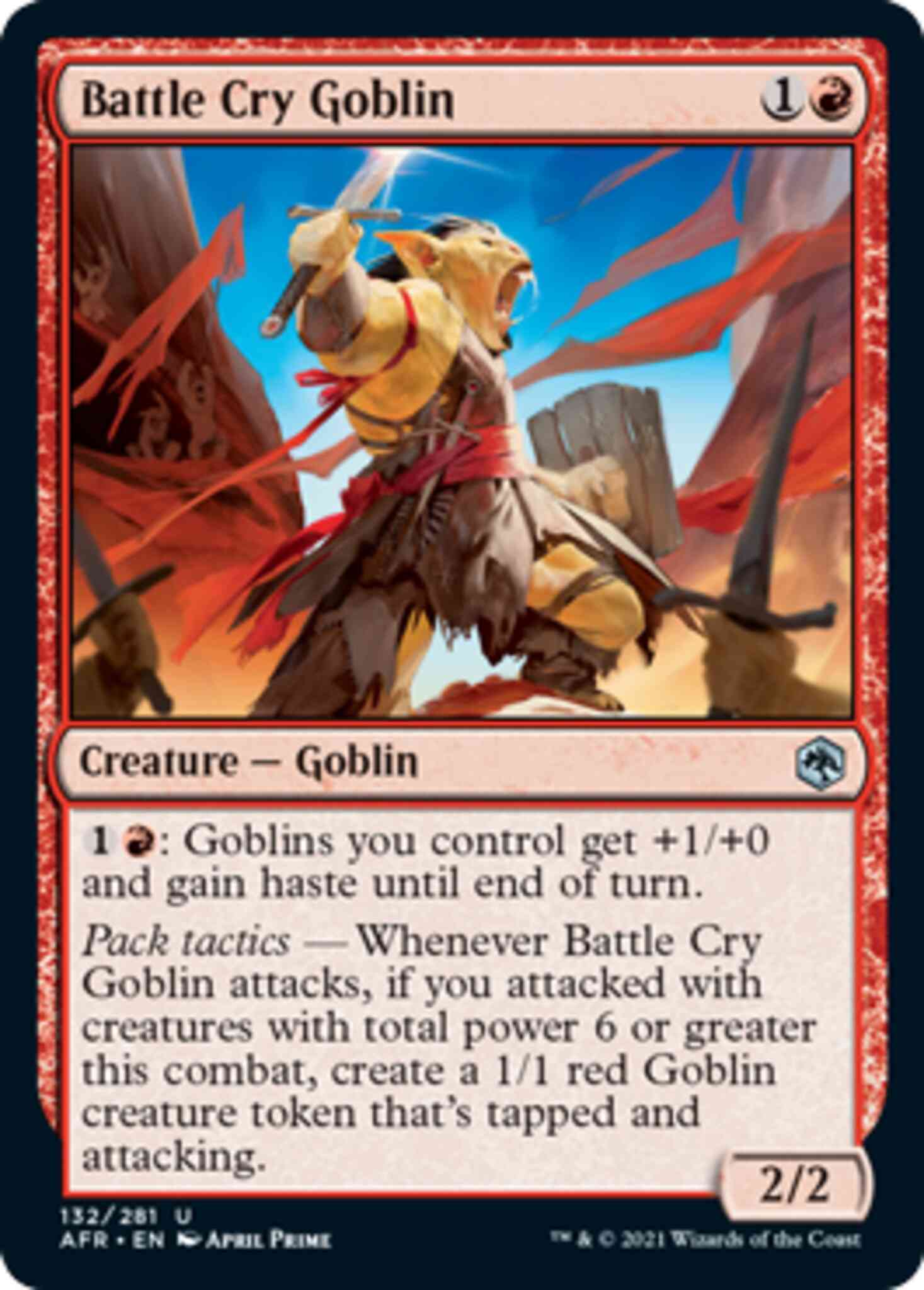 Magic Battle Cry Goblin [132] [Adventures in the Forgotten Realms] [Non-Foil]